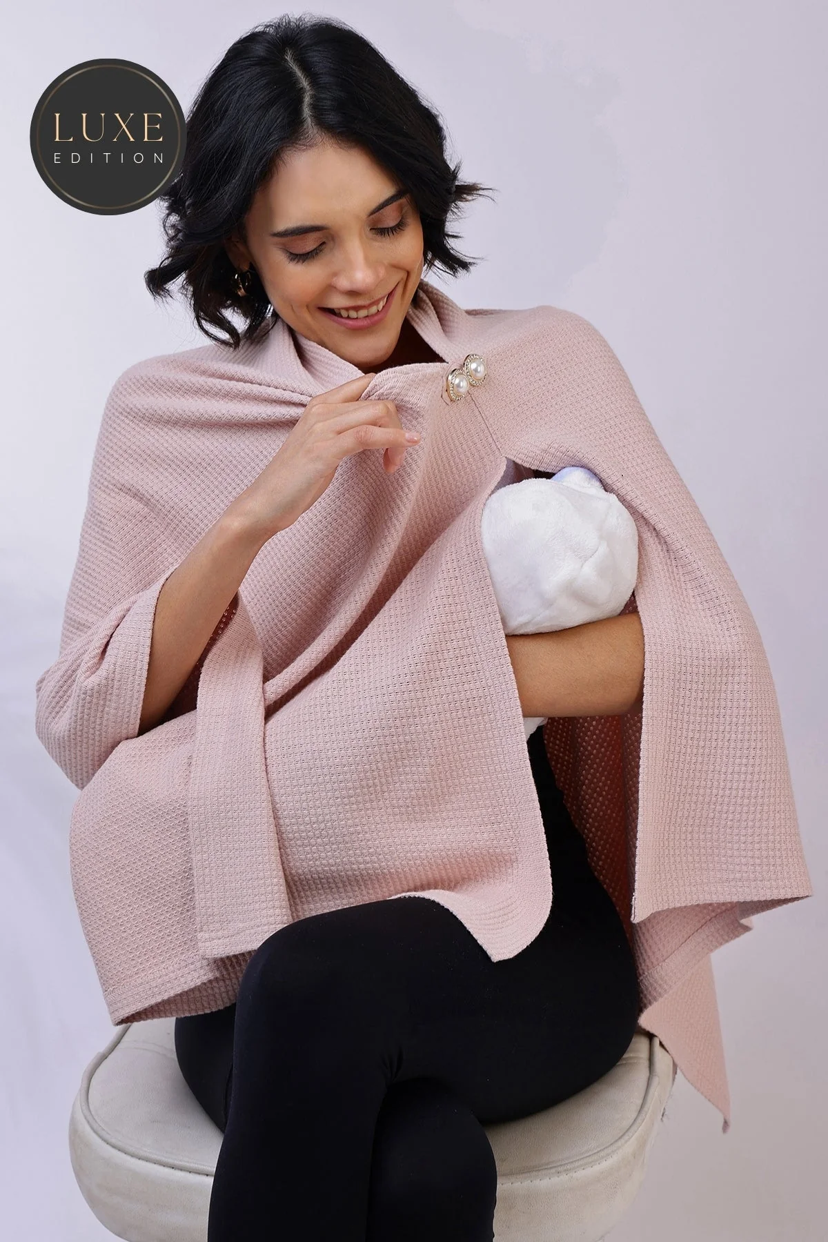Diana Nursing Cover - Blush Pink - Image 14