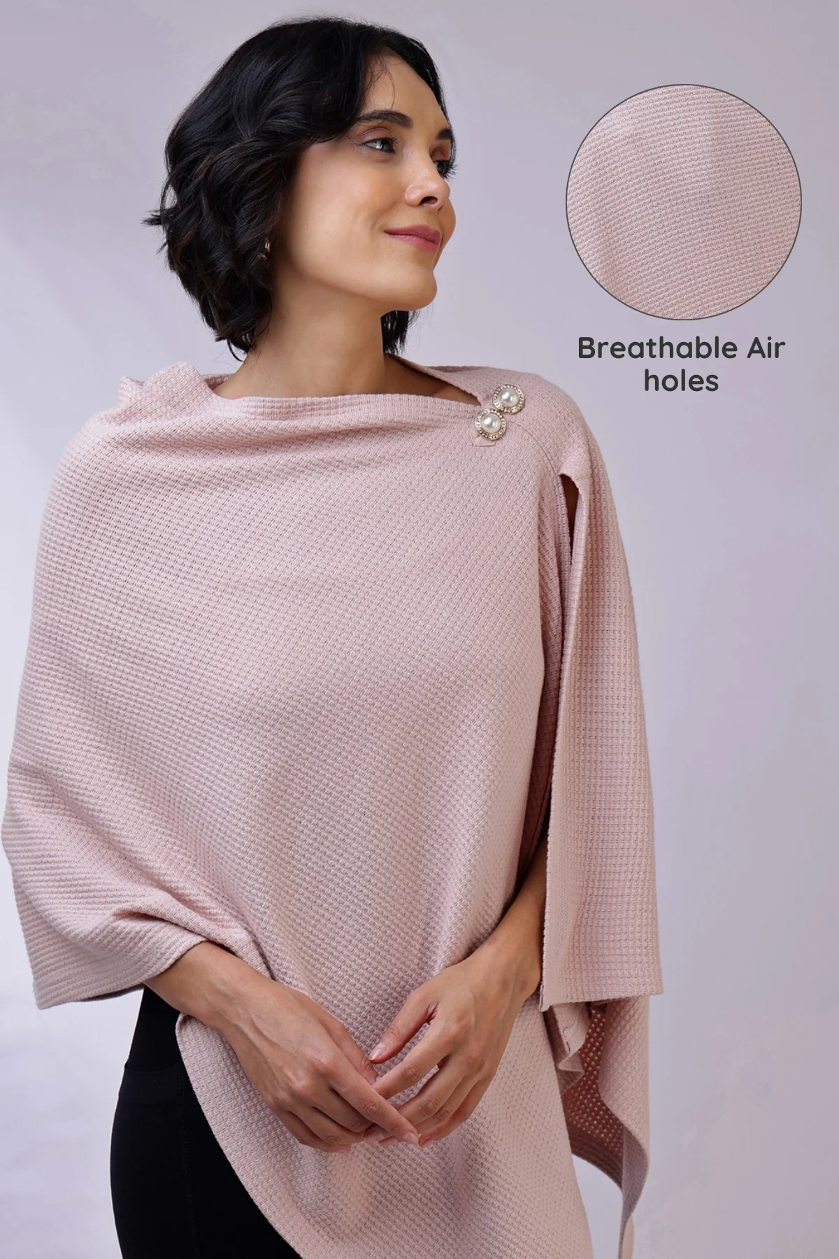 Diana Nursing Cover - Blush Pink - Image 6