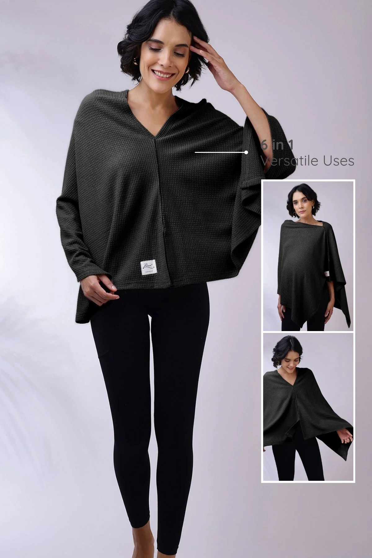 Elena Nursing Cover - Black - Image 17