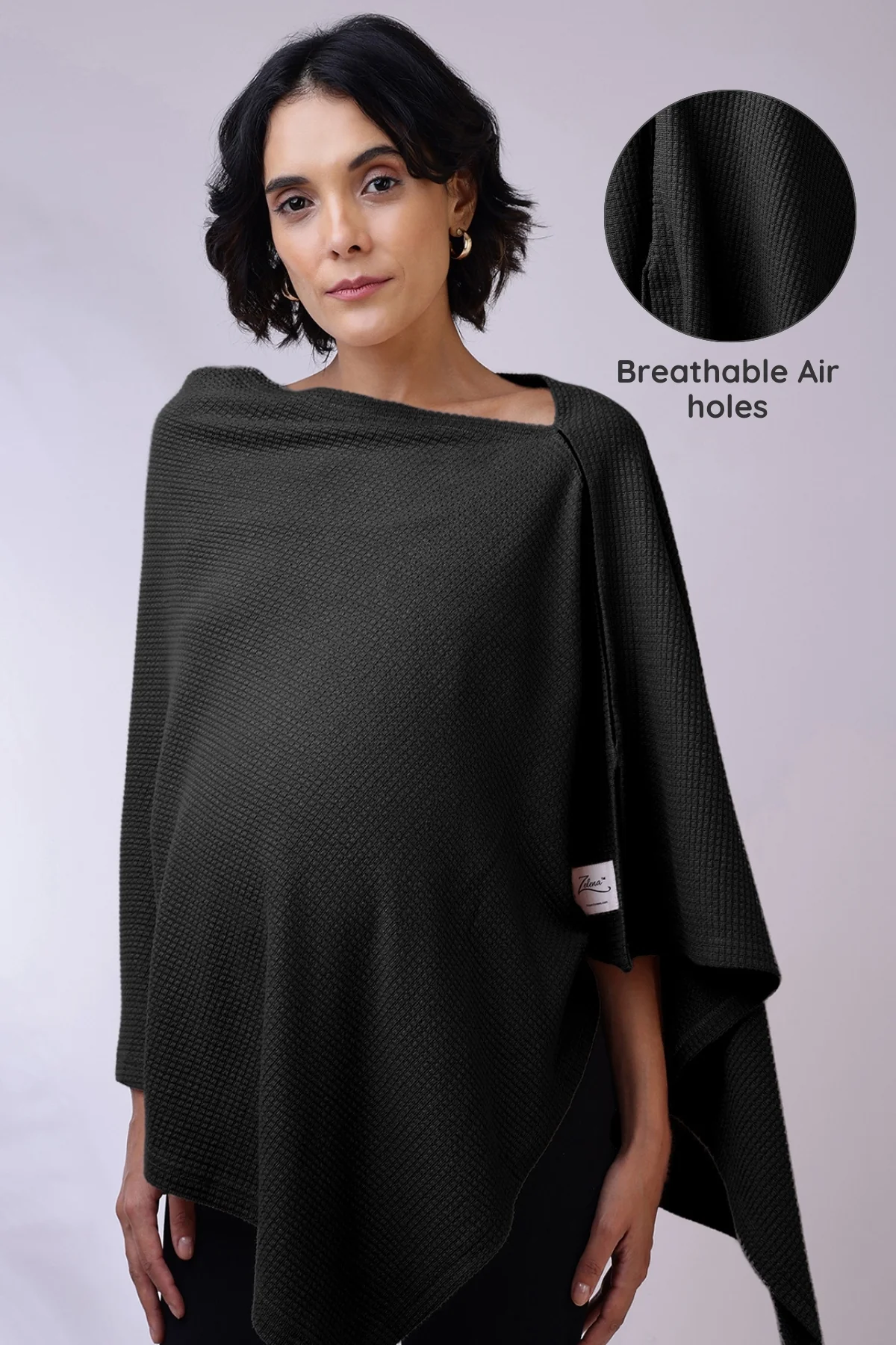 Elena Nursing Cover - Black - Image 6