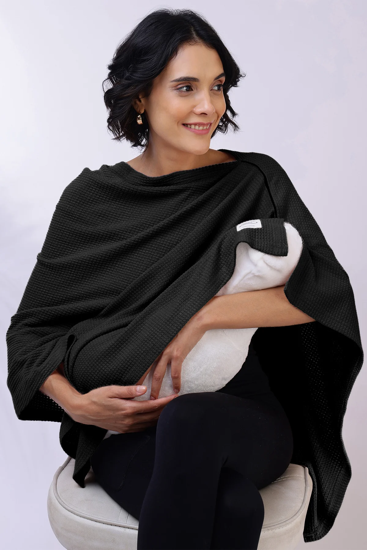 Elena Nursing Cover - Black - Image 8