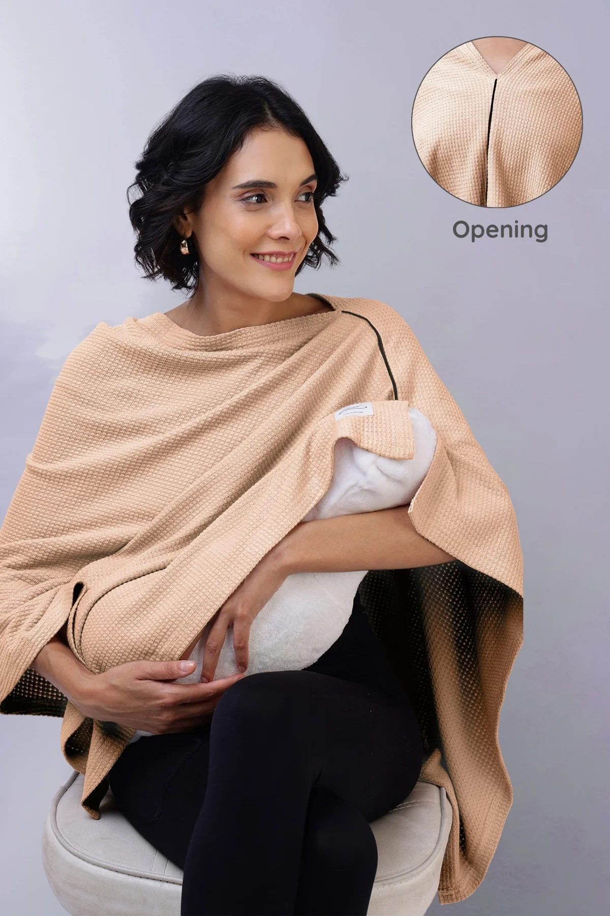 Elena Nursing Cover - Champagne - Image 3