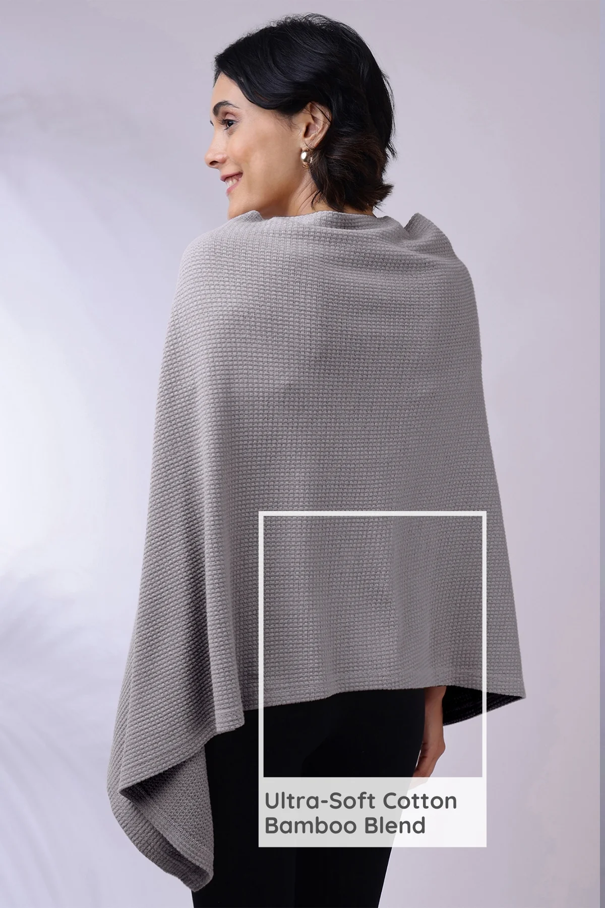 Elena Nursing Cover - Grey - Image 4