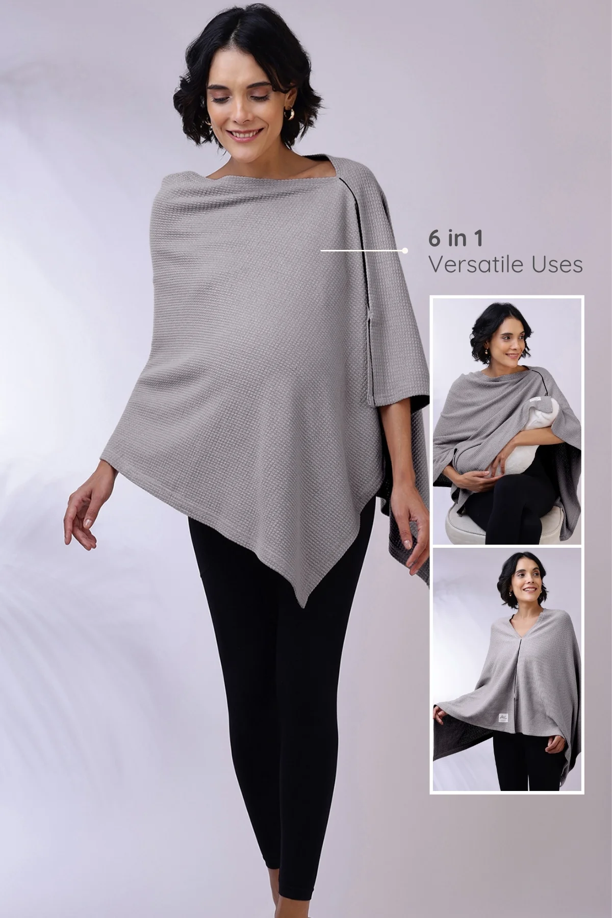 Elena Nursing Cover - Grey - Image 5