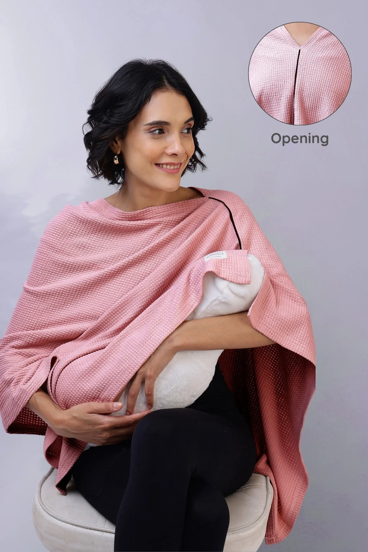 Elena Nursing Cover - Light Pink - Image 15