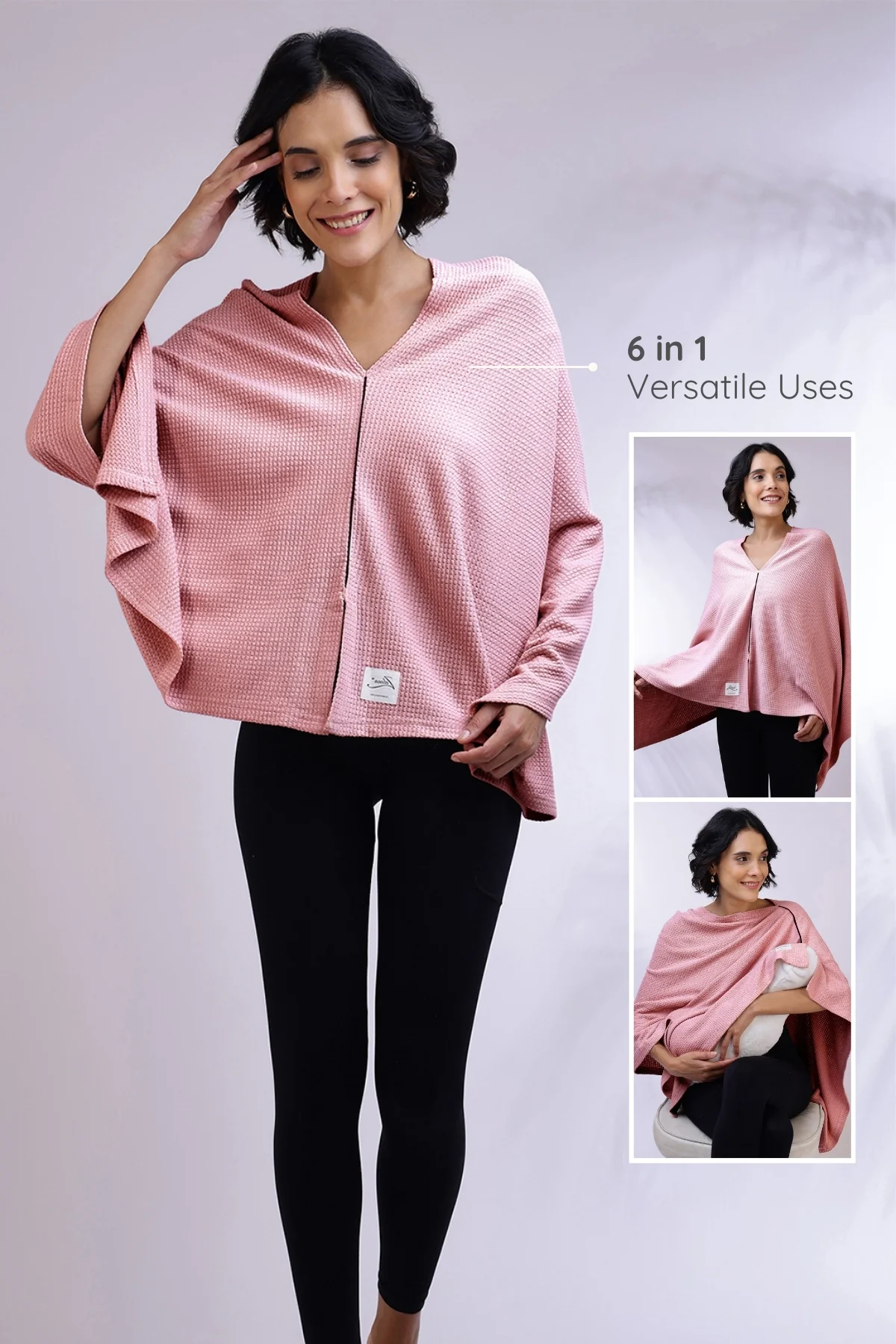 Elena Nursing Cover - Light Pink - Image 5
