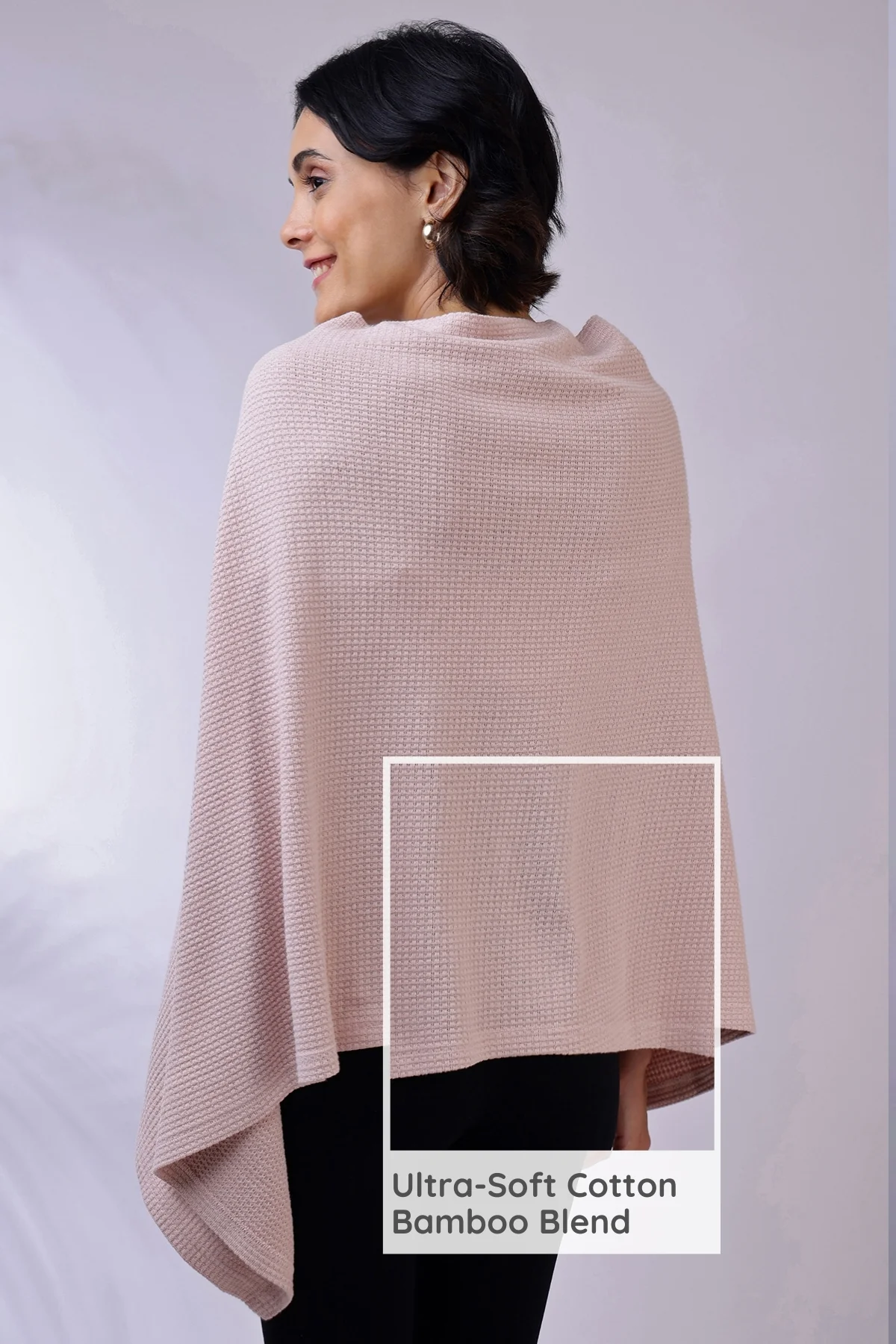 Elena Nursing Cover - Blush Pink - Image 4