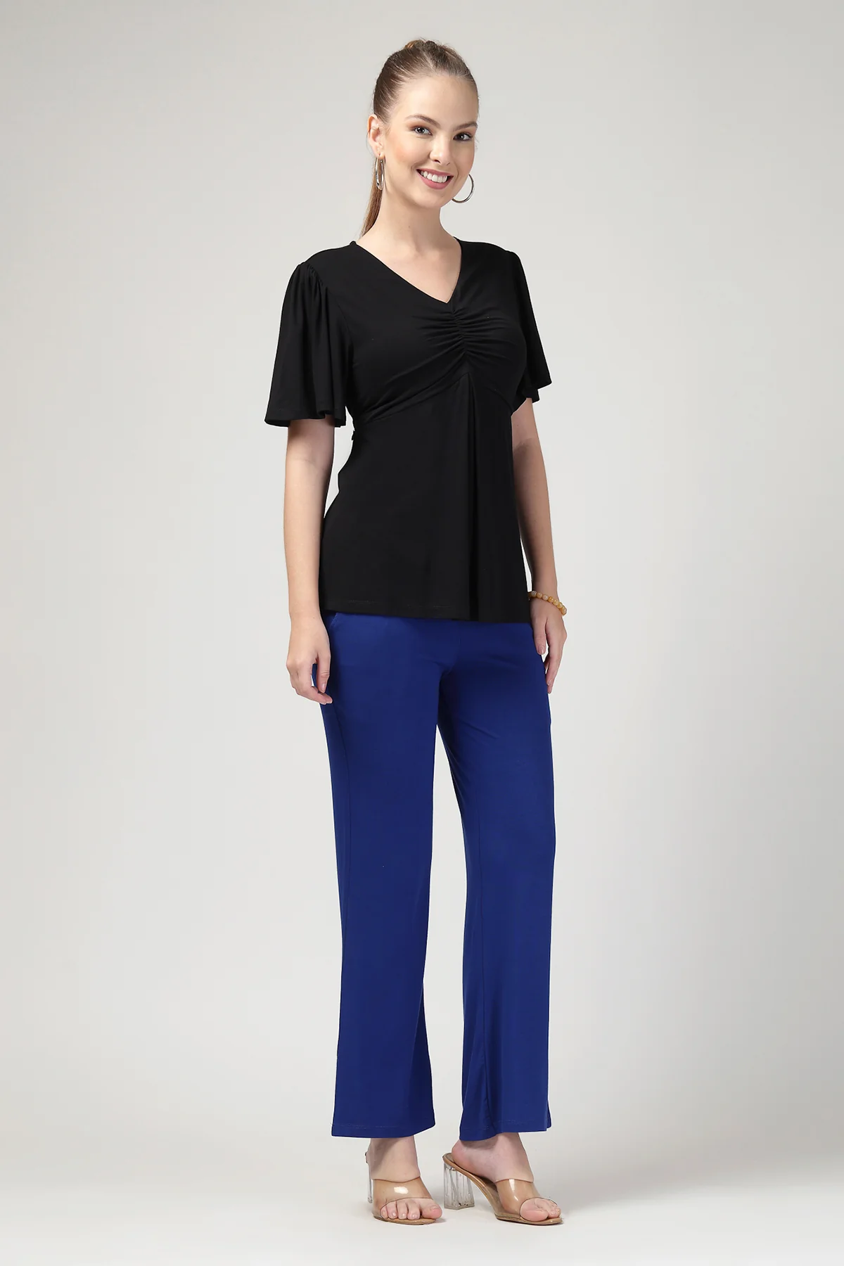Feeding top with in-built bra - Black - Image 8