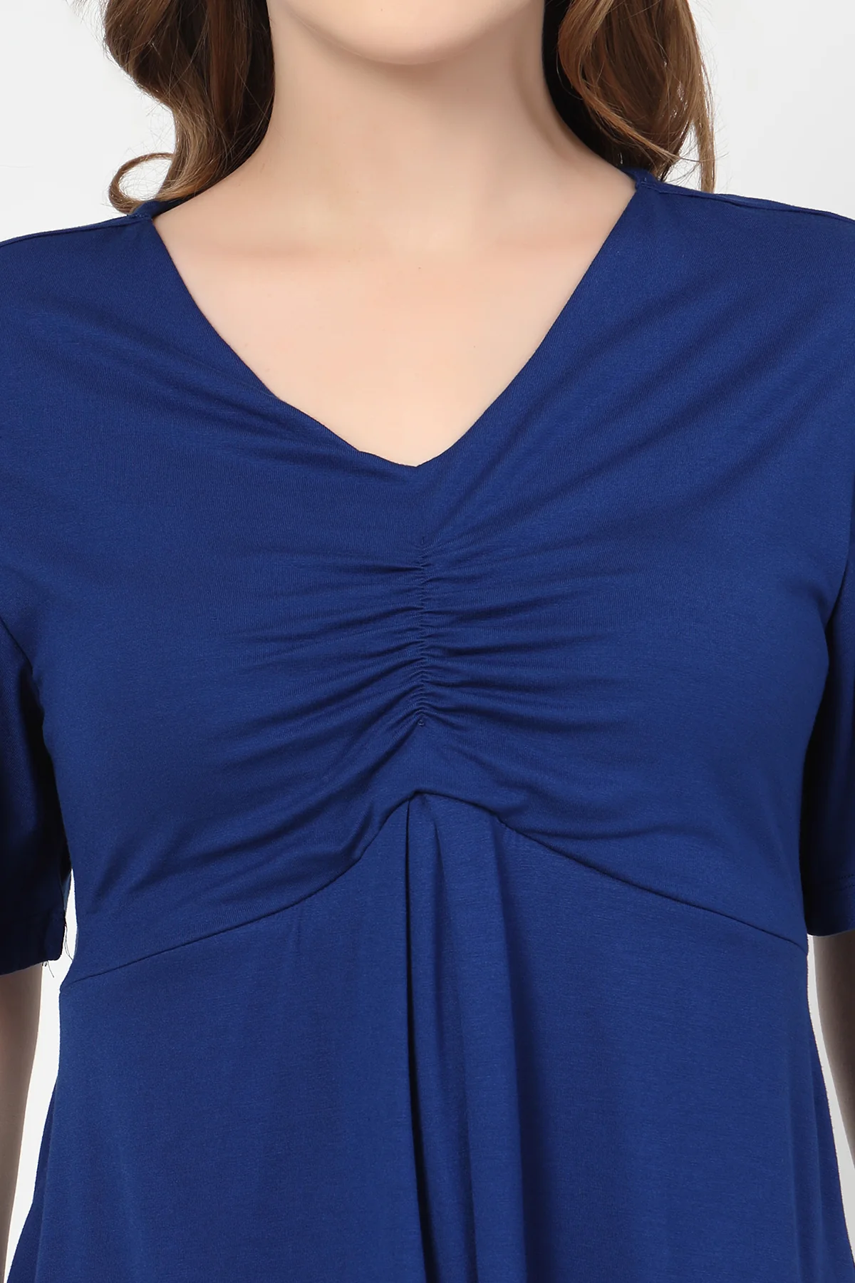 Feeding top with in-built bra - Royal Blue - Image 7