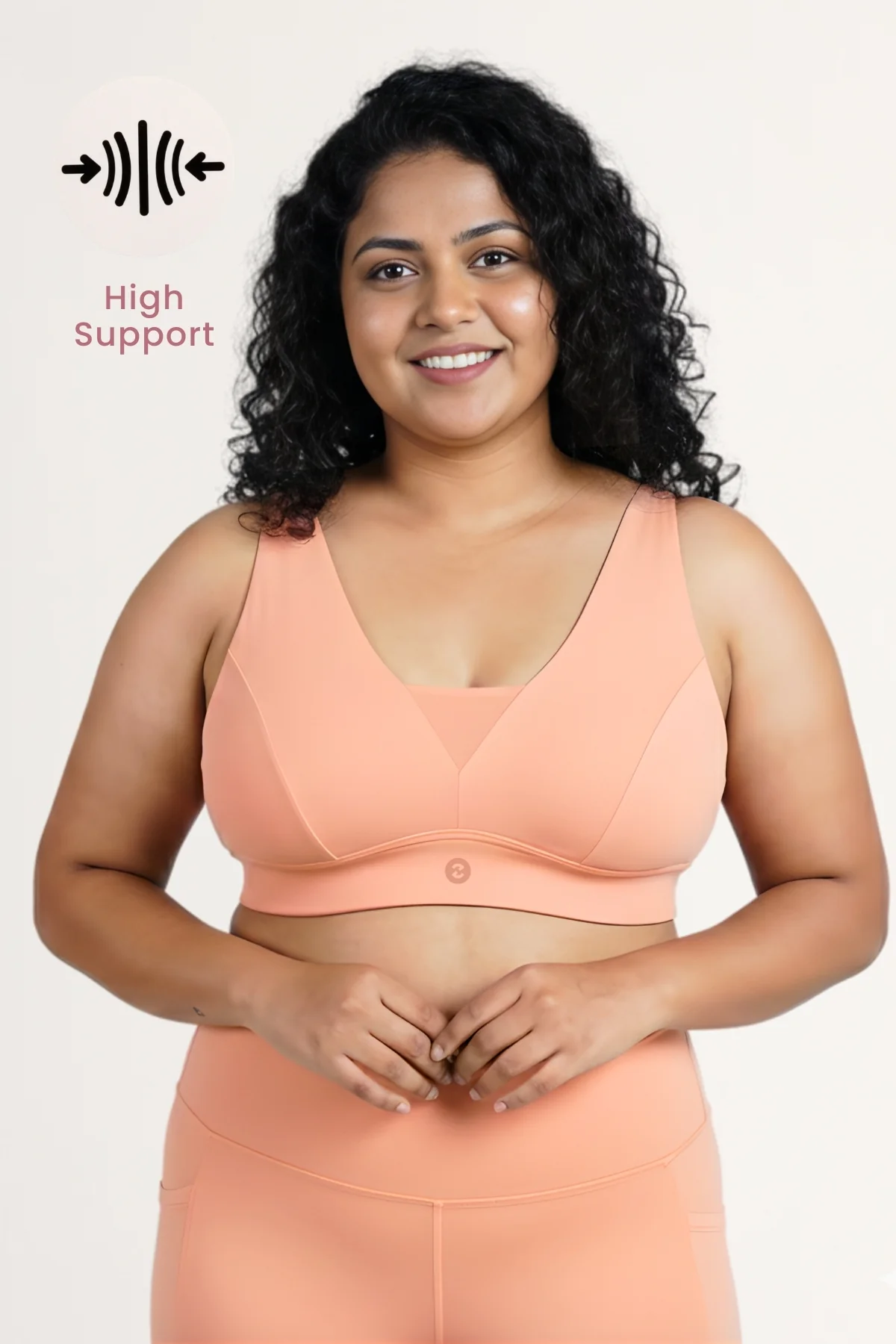 Fixed Padded Modal Maternity Feeding Bra with Support Pack of 3 - (Light Skin, Coral & Black) - Image 12