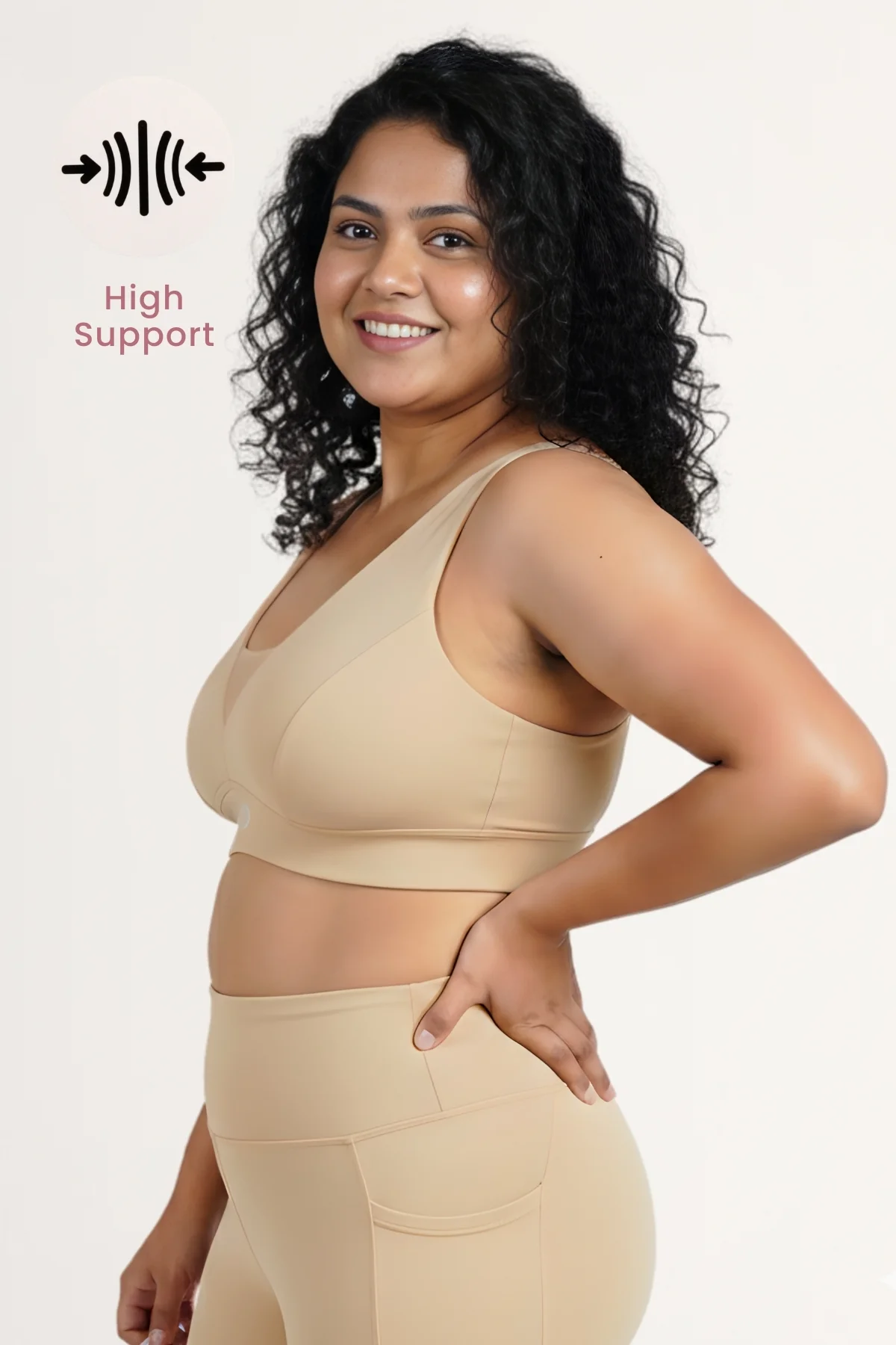 Fixed Padded Modal Maternity Feeding Bra with Support Pack of 3 - (Light Skin, Coral & Black) - Image 15