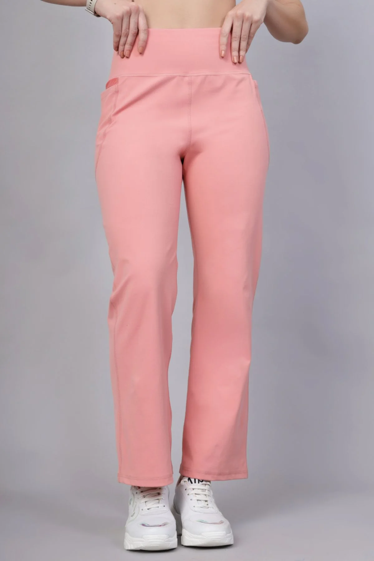 High Waisted Gentle Compression Carrot Postpartum Pants - Image 5