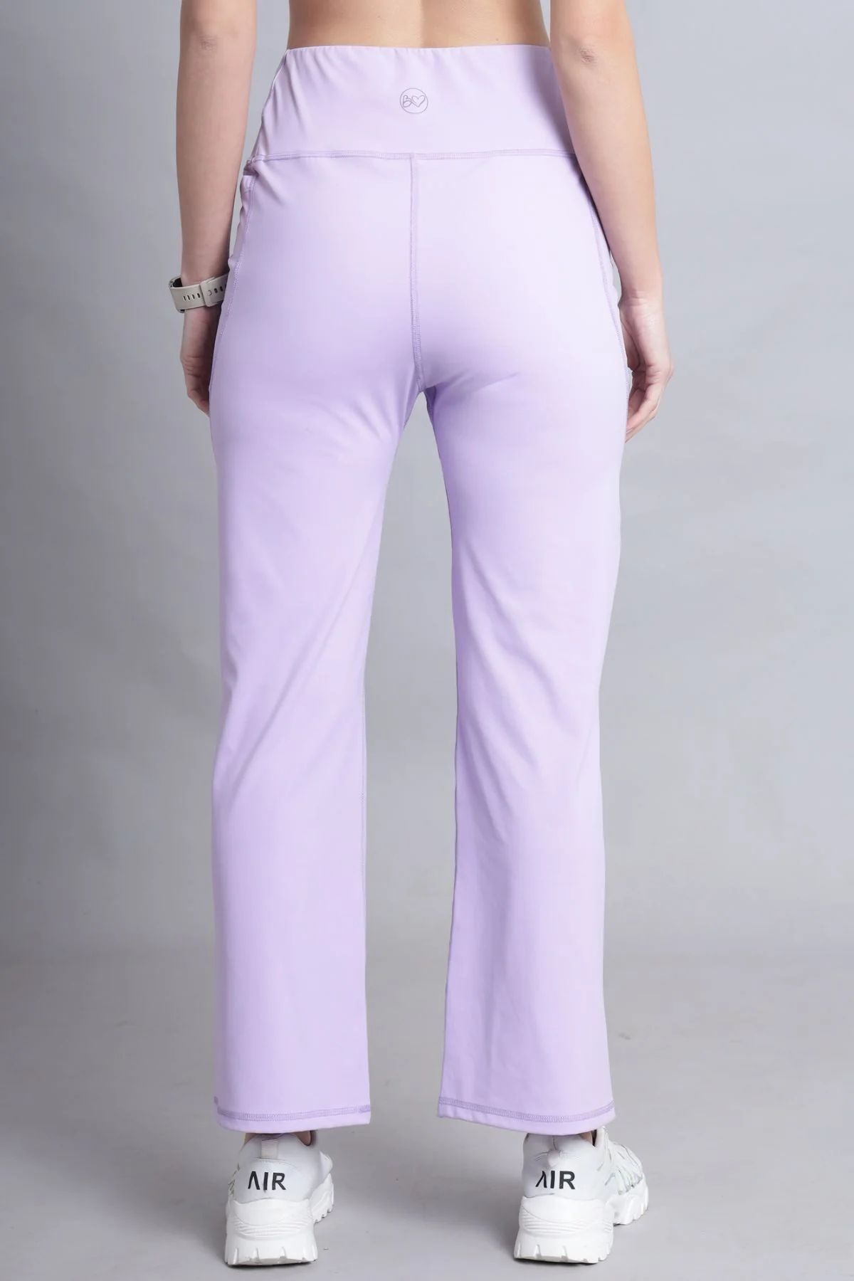 High Waisted Gentle Compression Lavender Postpartum Pants - Image 5