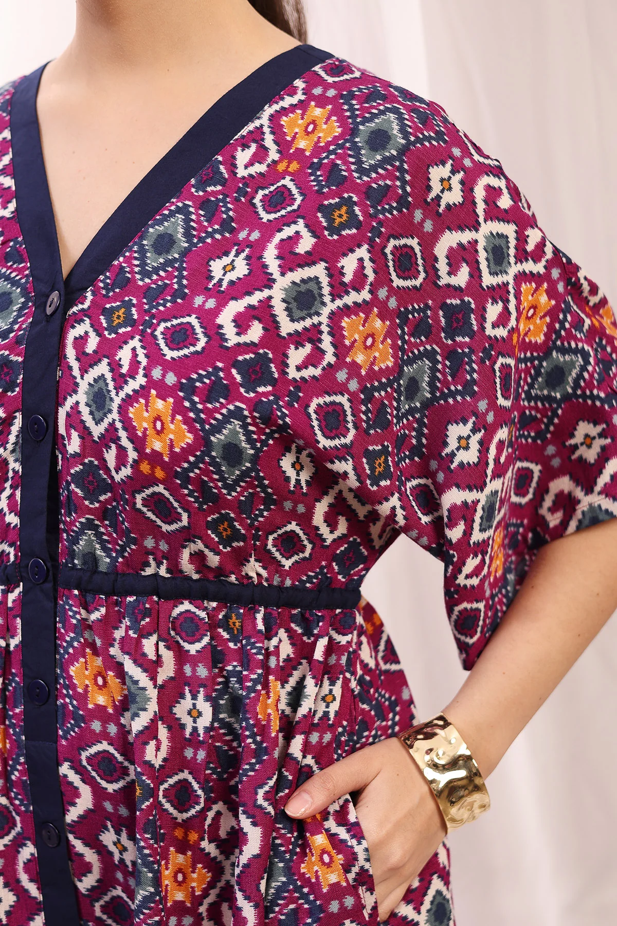 Floral Printed Zipless Feeding Shirtdress - Multi - Image 11