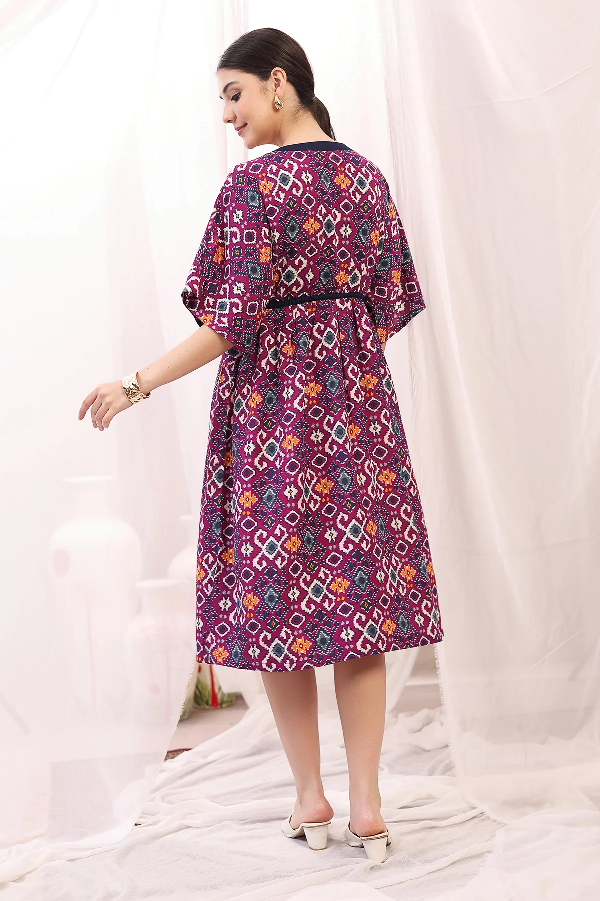 Floral Printed Zipless Feeding Shirtdress - Multi - Image 3