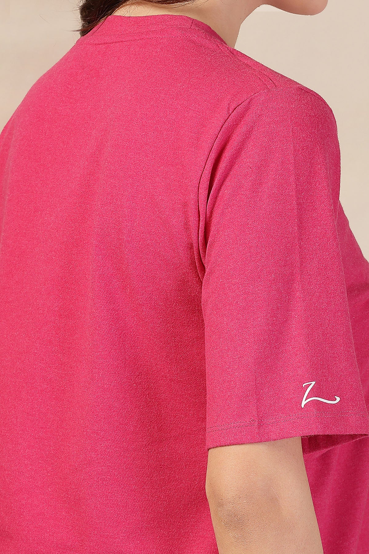 Fuchsia Zipless Feeding Maternity Top - Image 9