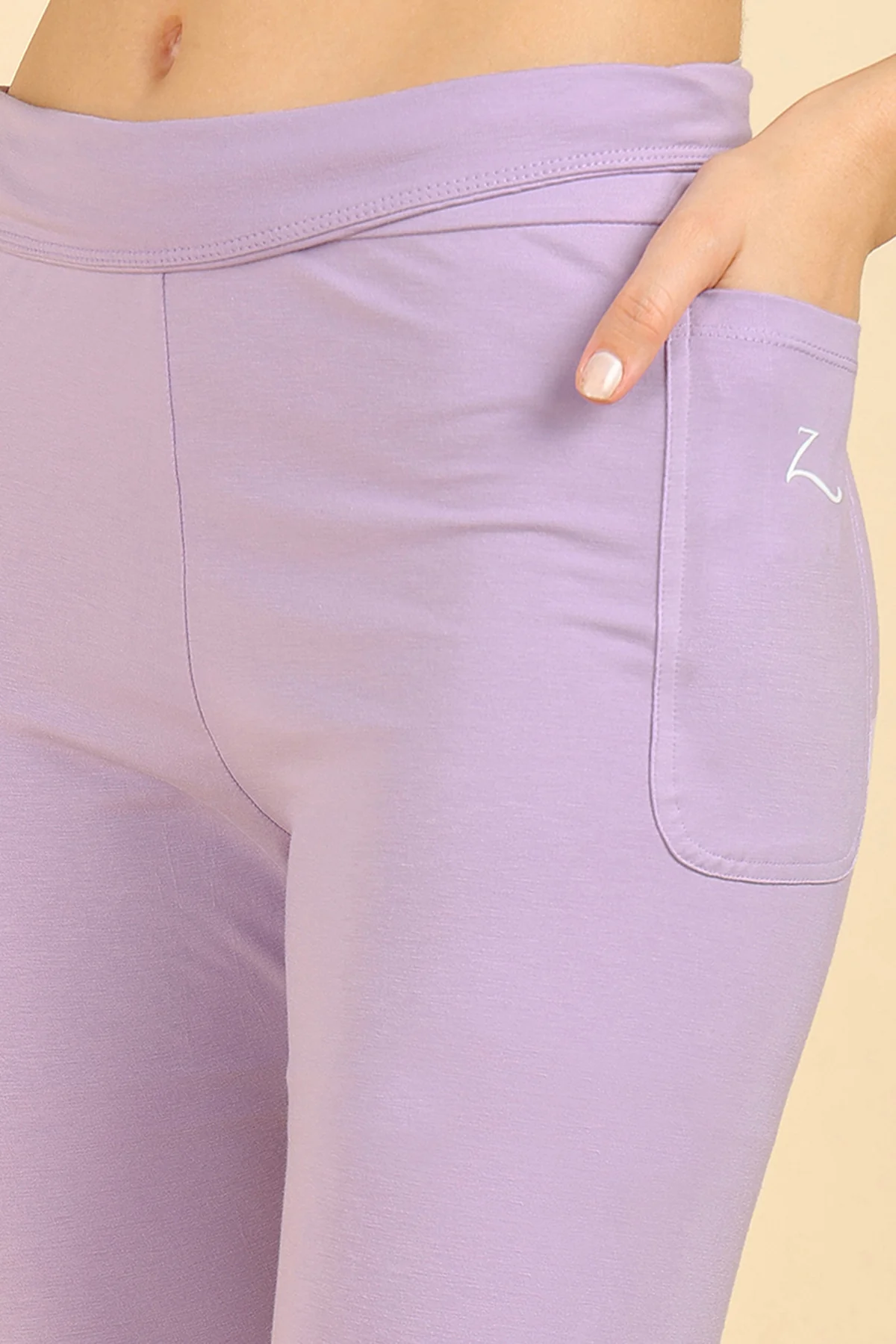 High Waist Lavender Mom Legging - Image 6