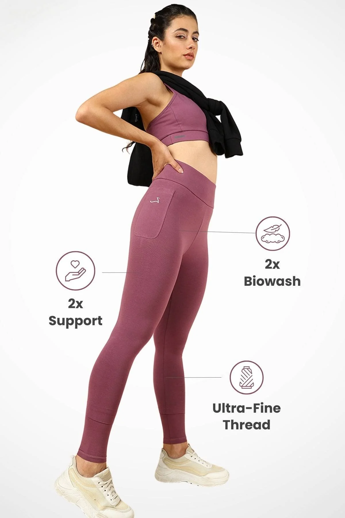 High Waist Rosewood Mom Legging - Image 2