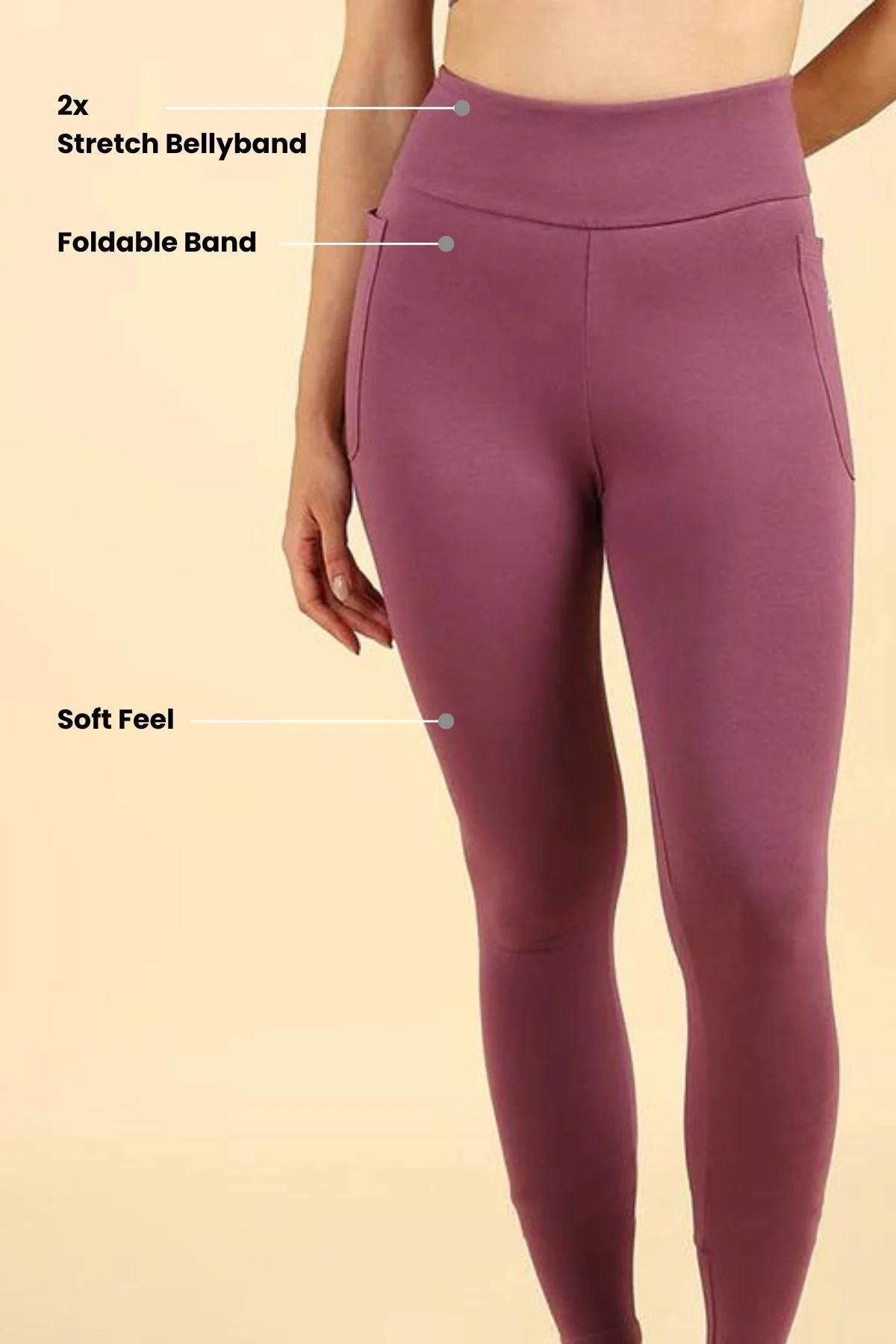 High Waist Rosewood Mom Legging - Image 3