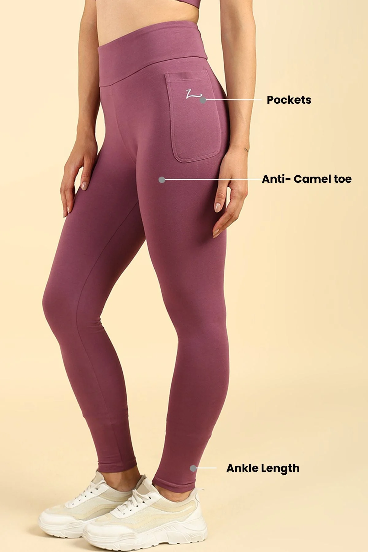 High Waist Rosewood Mom Legging - Image 4