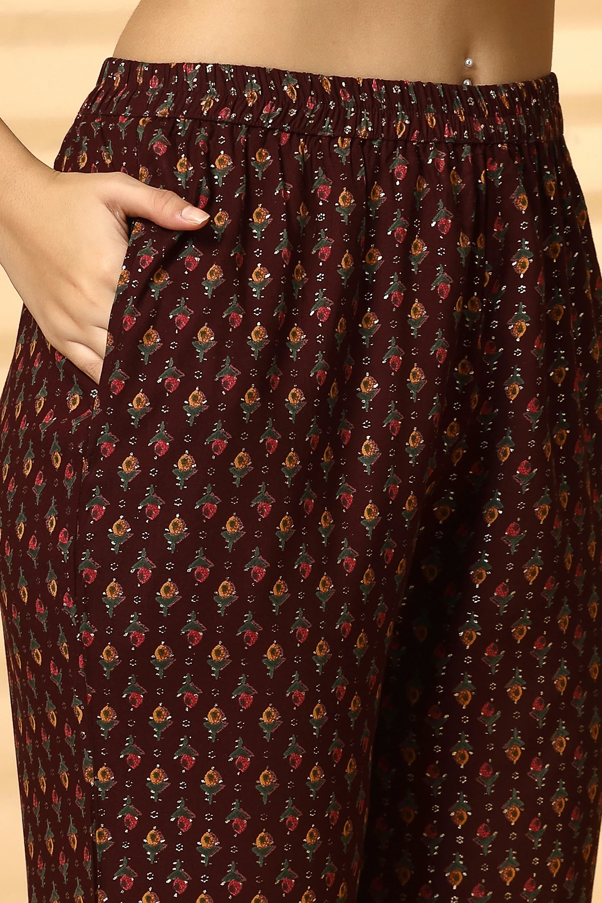 JoyousMom Foil-Printed Ensemble kaftan Set - Image 4
