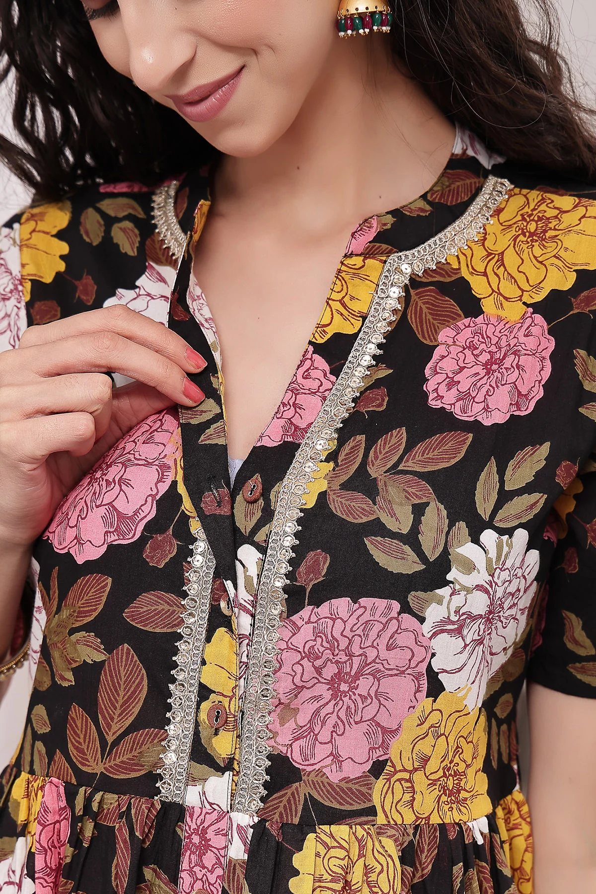 Mehr – The Festive Zipless Feeding Lapel Dress- Dark Wine - Image 2