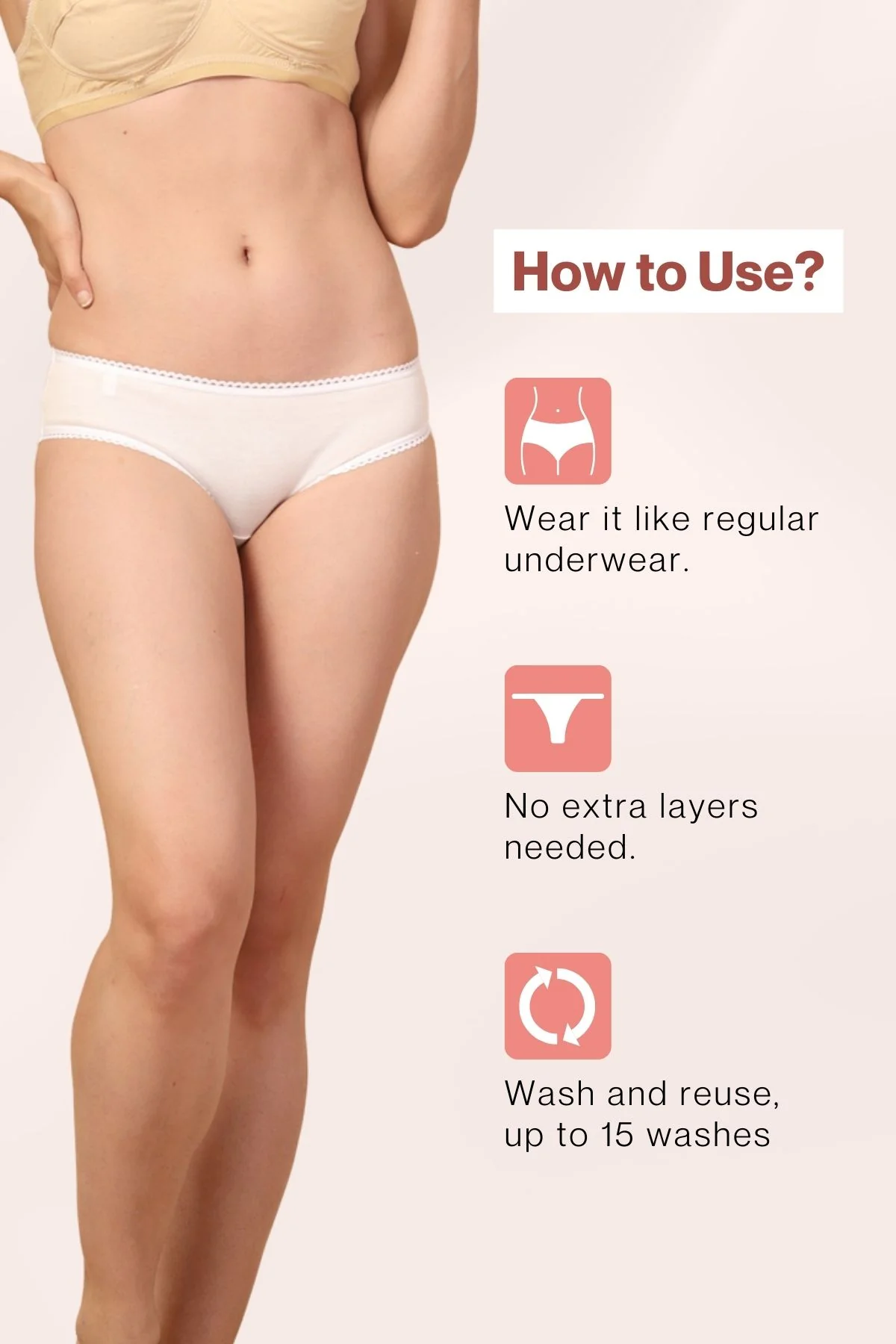 Monthly Disposable White Maternity Panty (Pack of 6) - Image 6
