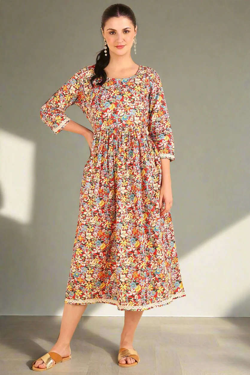 Bloom Anarkali Feeding Kurti - Image 12