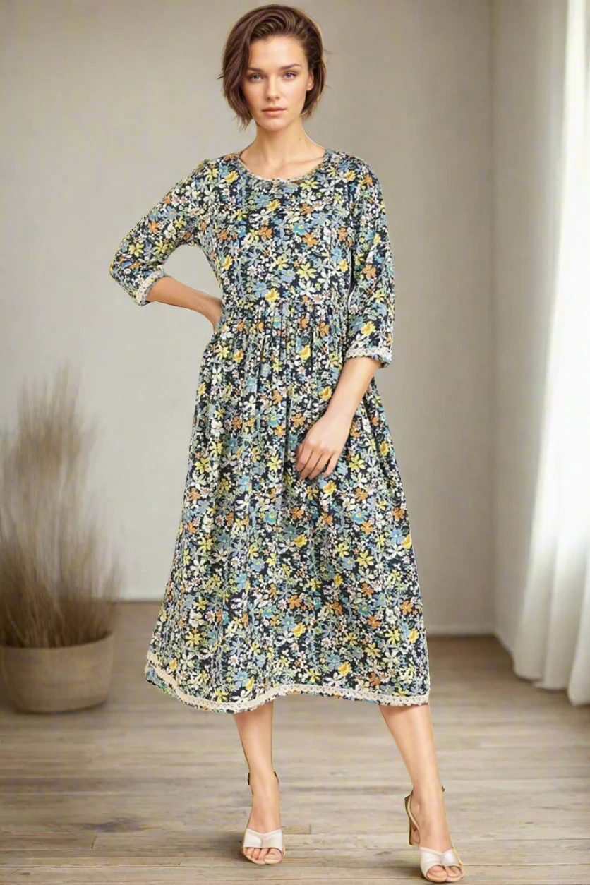 Teal Anarkali Feeding Kurti - Image 7
