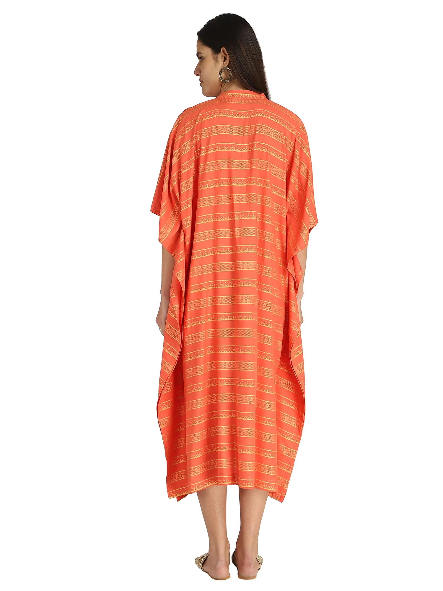 Orange Maternity Kaftan - Image 7