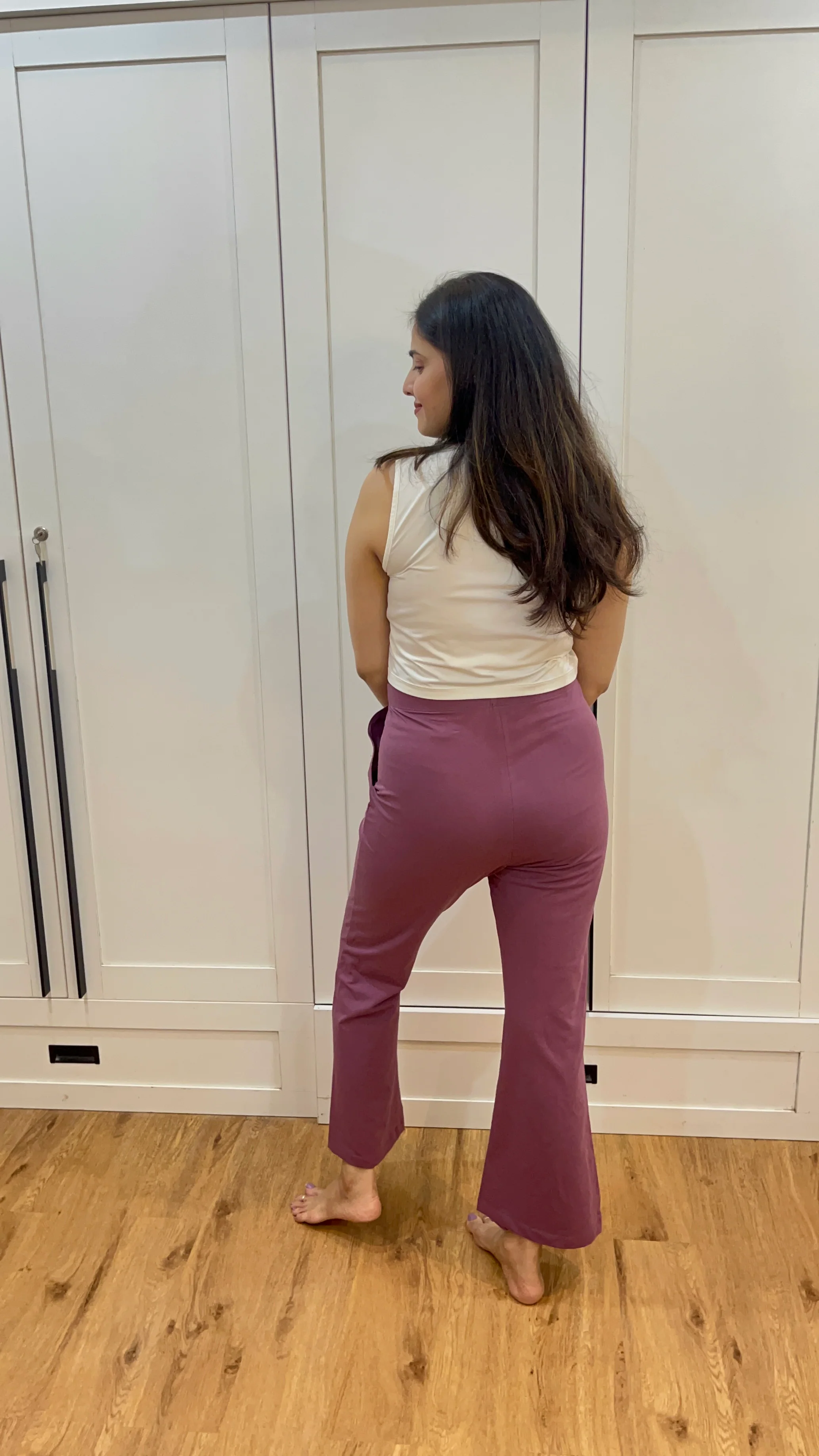 Pleated Pants Cotton Rosewood Maternity Pants (Pregnancy & Postpartum) - Image 16