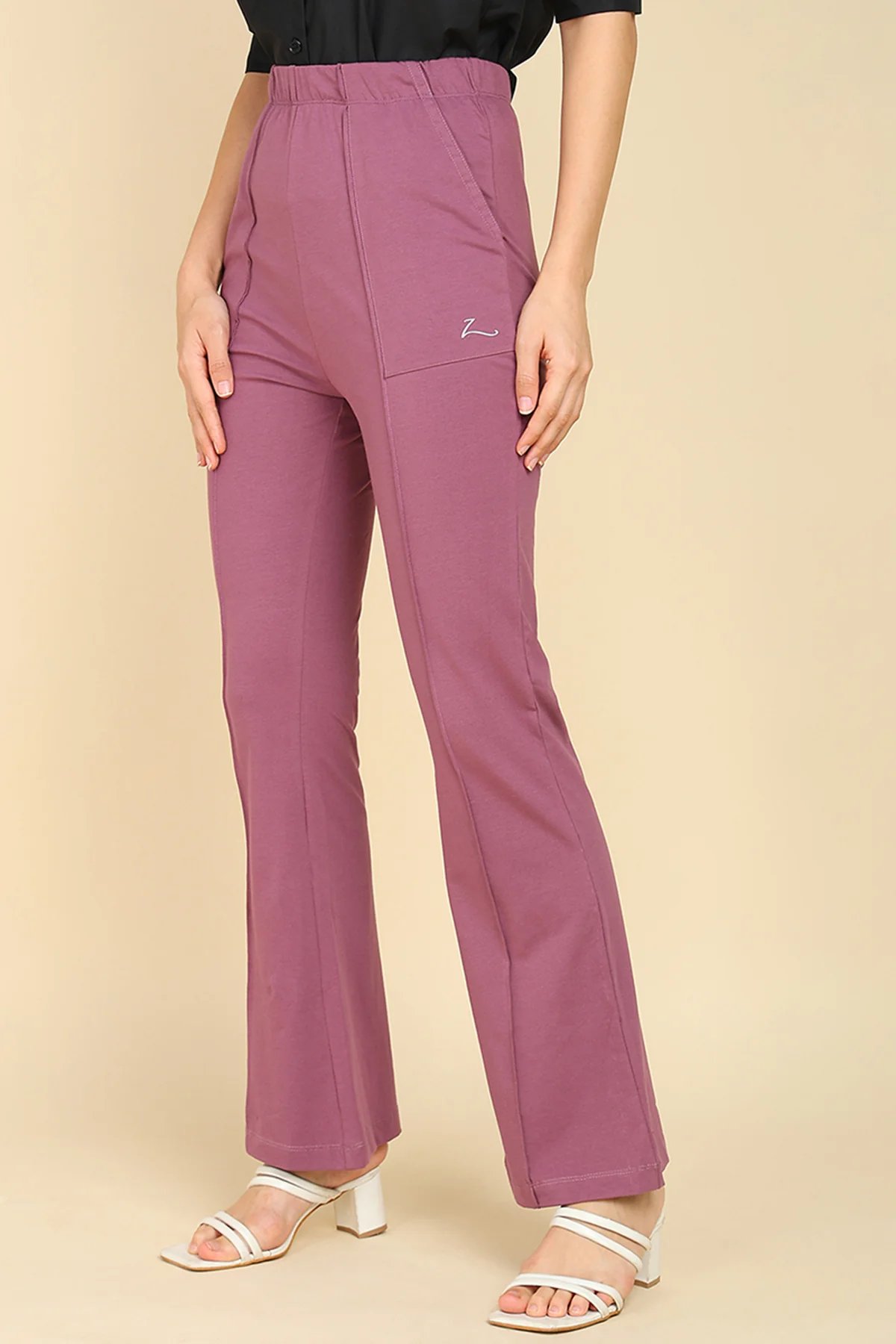 Pleated Pants Cotton Rosewood Maternity Pants (Pregnancy & Postpartum) - Image 8