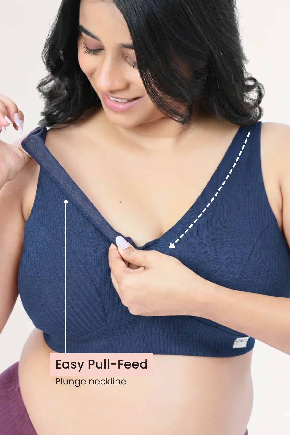 Sera Broad-Rib Bra - Airforce - Image 4