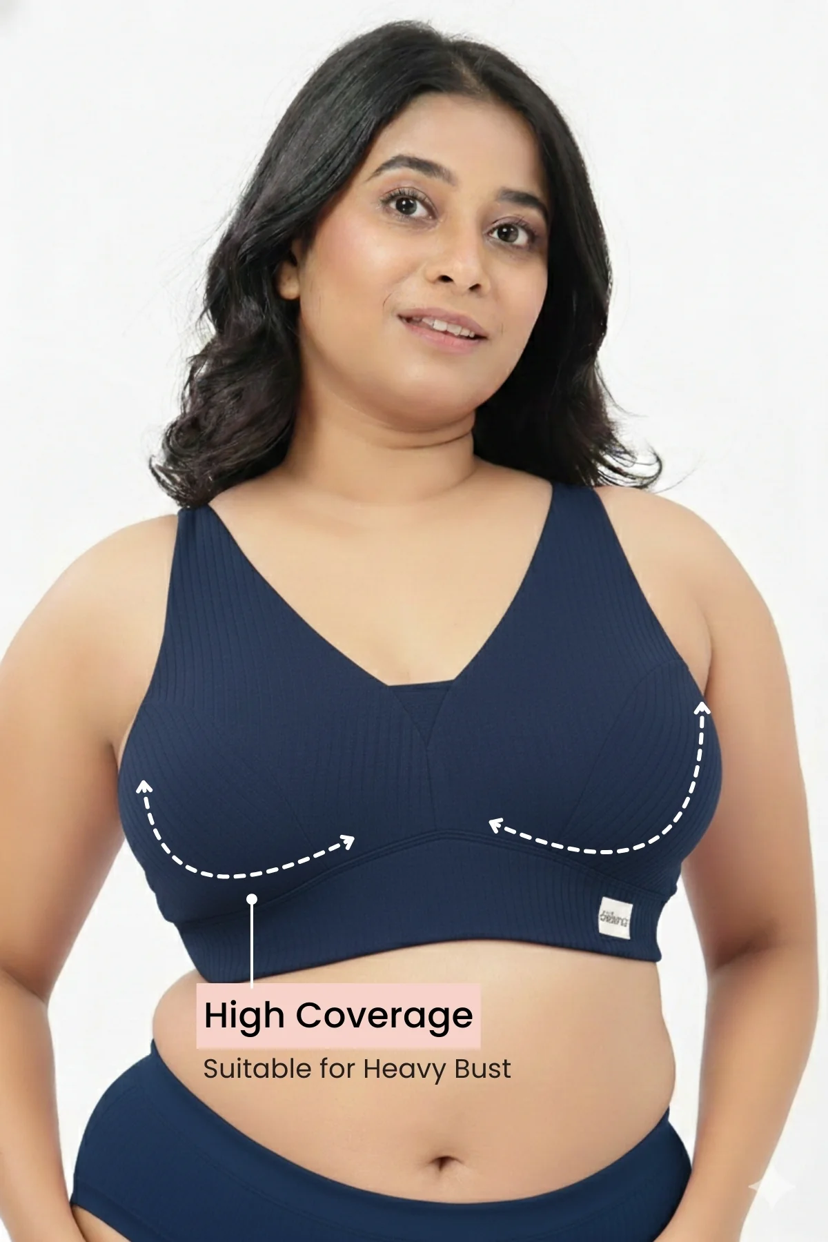 Sera Broad-Rib Bra - Airforce - Image 5
