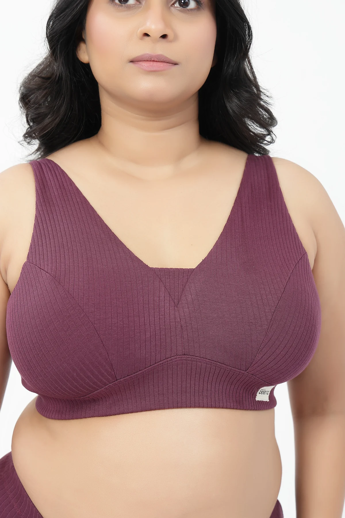 Sera Broad-Rib Bra - Dark Berry - Image 11