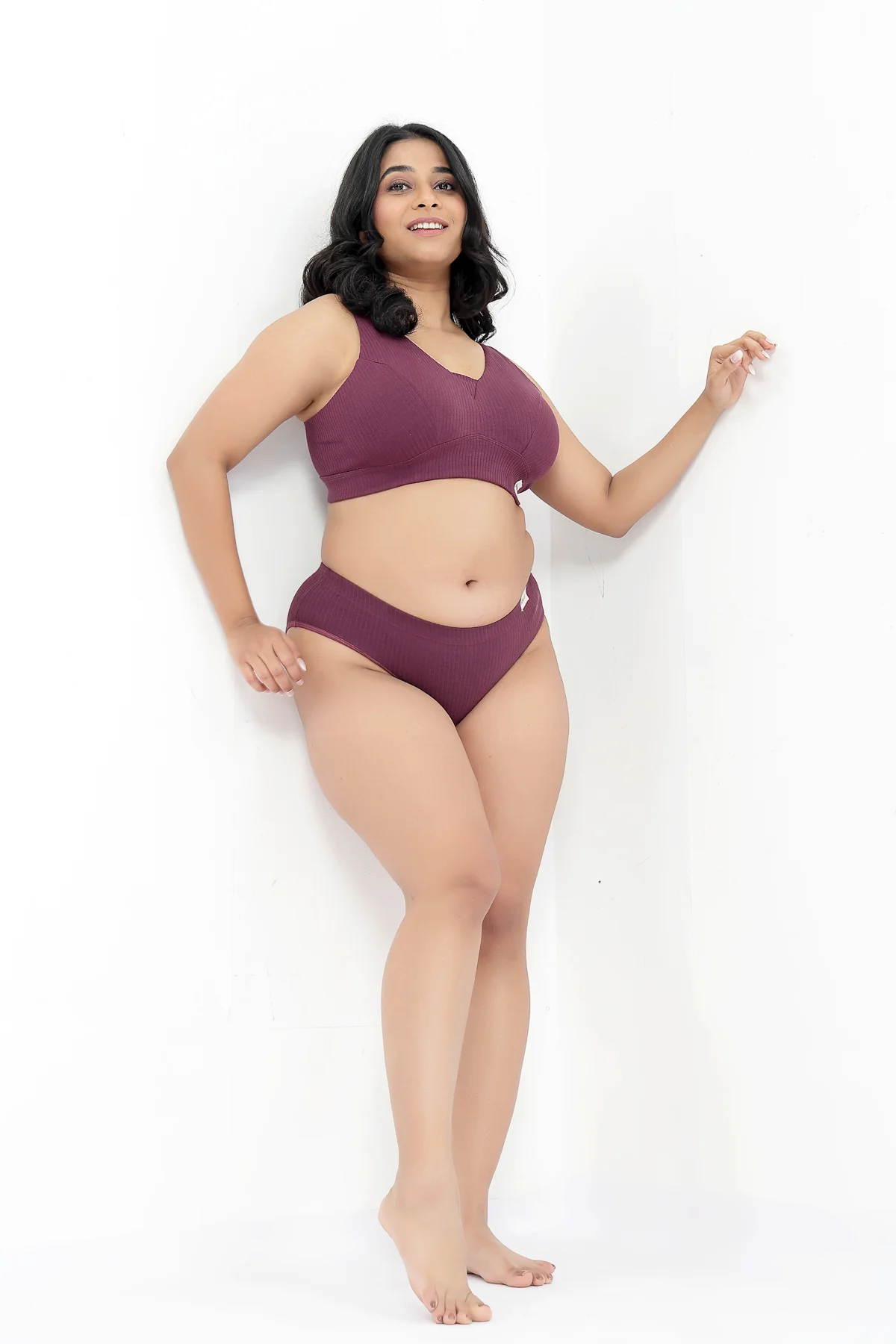 Sera Broad-Rib Bra - Dark Berry - Image 22