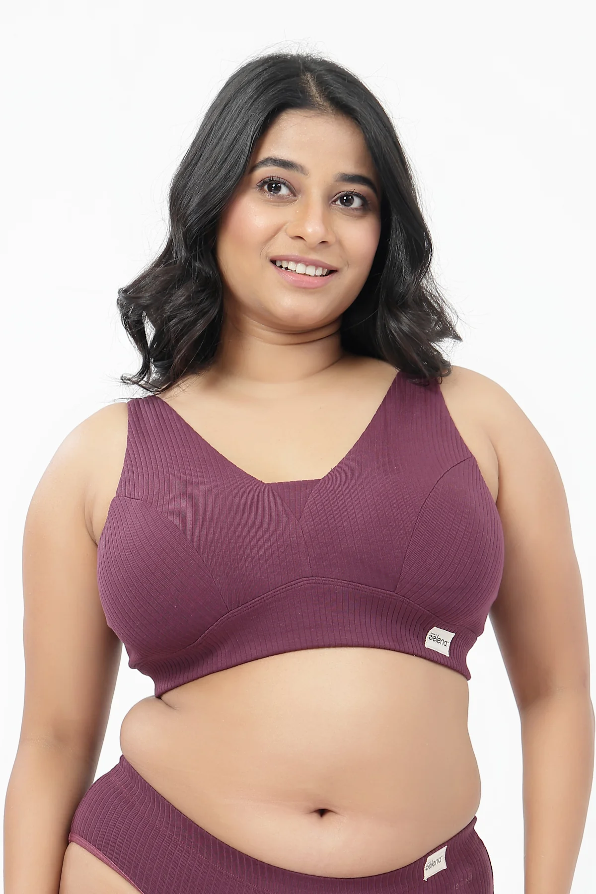 Sera Broad-Rib Bra - Dark Berry - Image 7