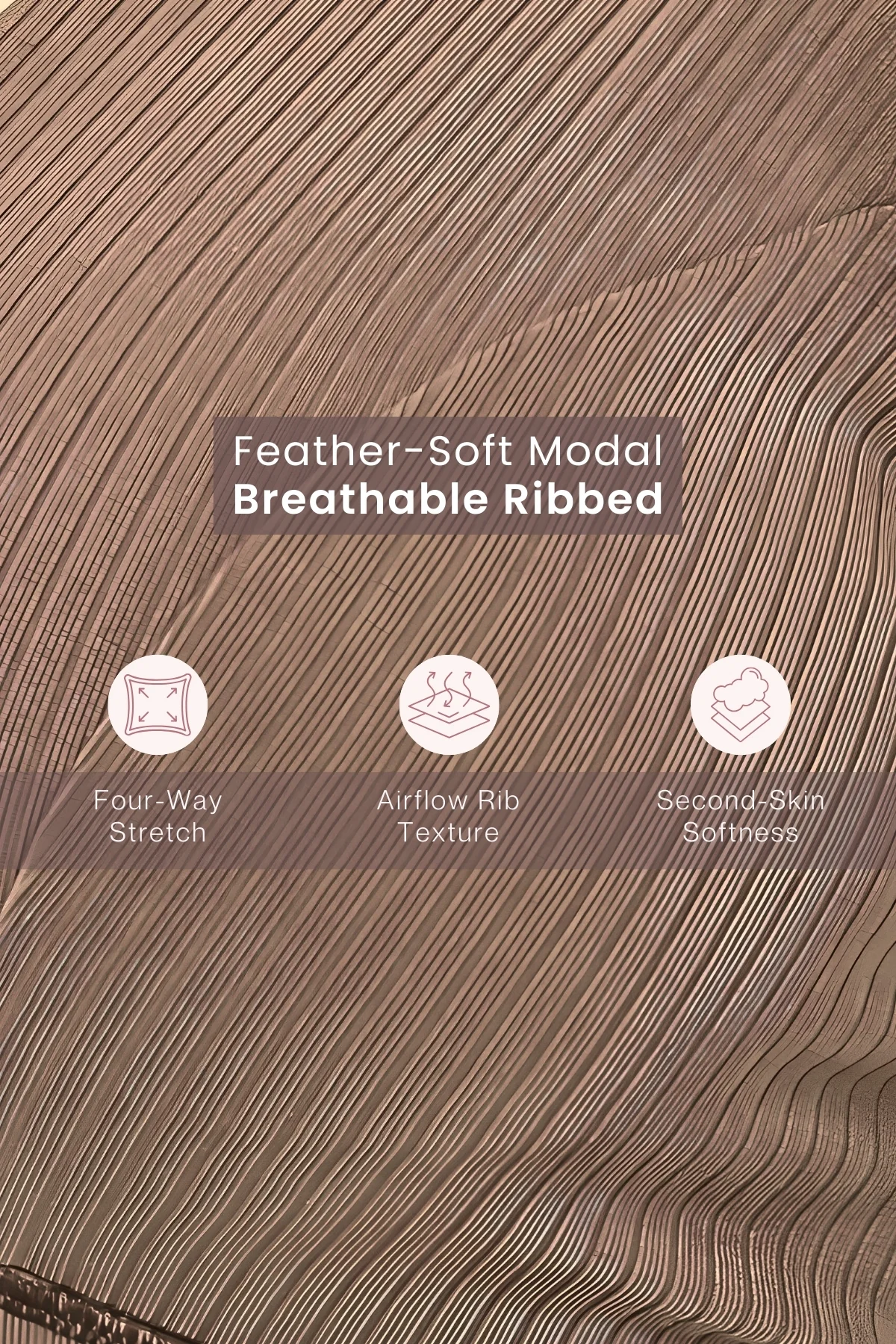 Sera Broad-Rib Bra - Mocha - Image 6
