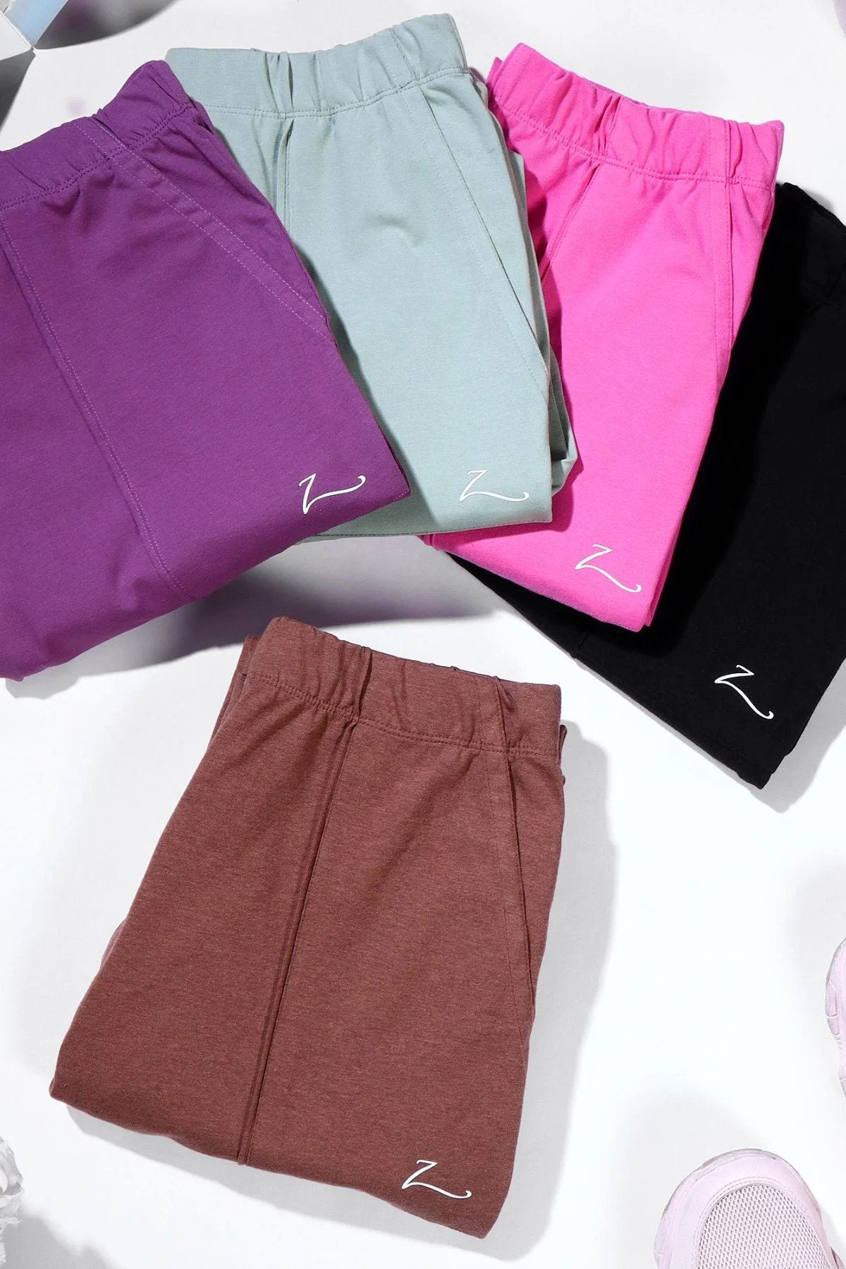 Ribbed Cotton Pink Maternity Legging (Pregnancy & Postpartum) - Image 12
