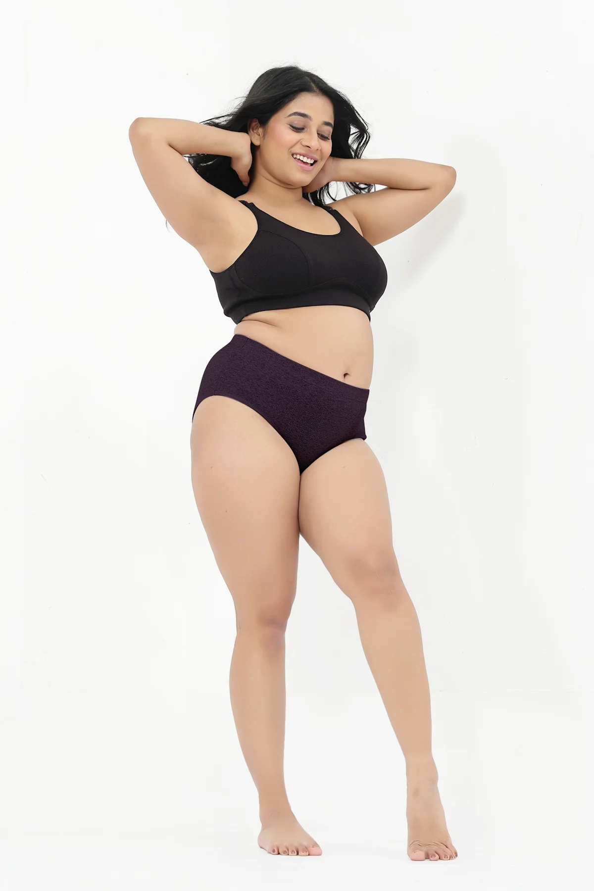 Riva Fine-Rib Cotton Feeding Bra - Black - Image 15