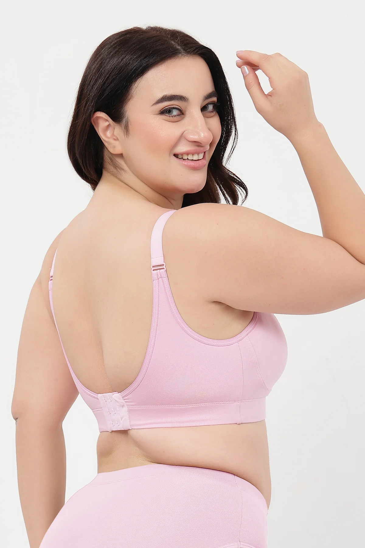SecureFit Cotton Non-Padded Feeding Bra - Baby Pink - Image 10
