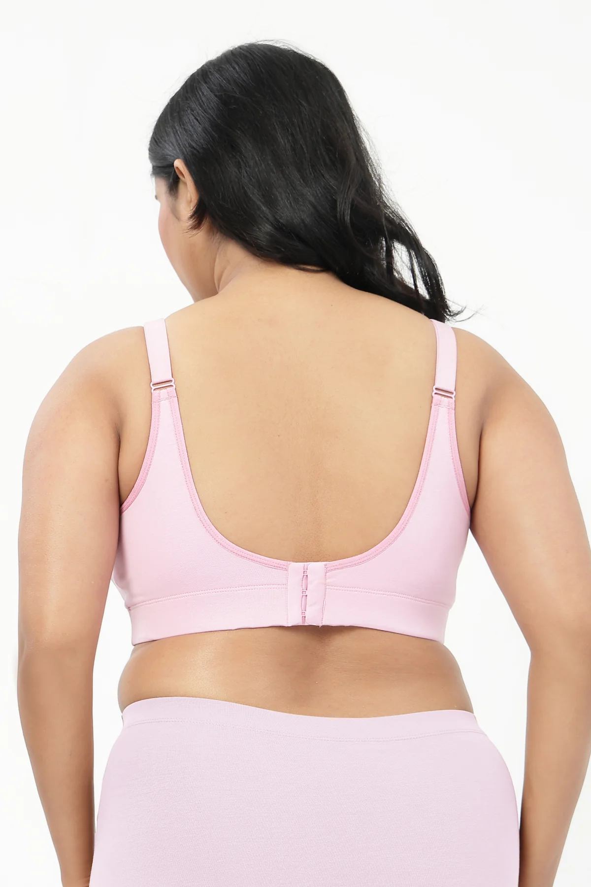 SecureFit Cotton Non-Padded Feeding Bra - Baby Pink - Image 15