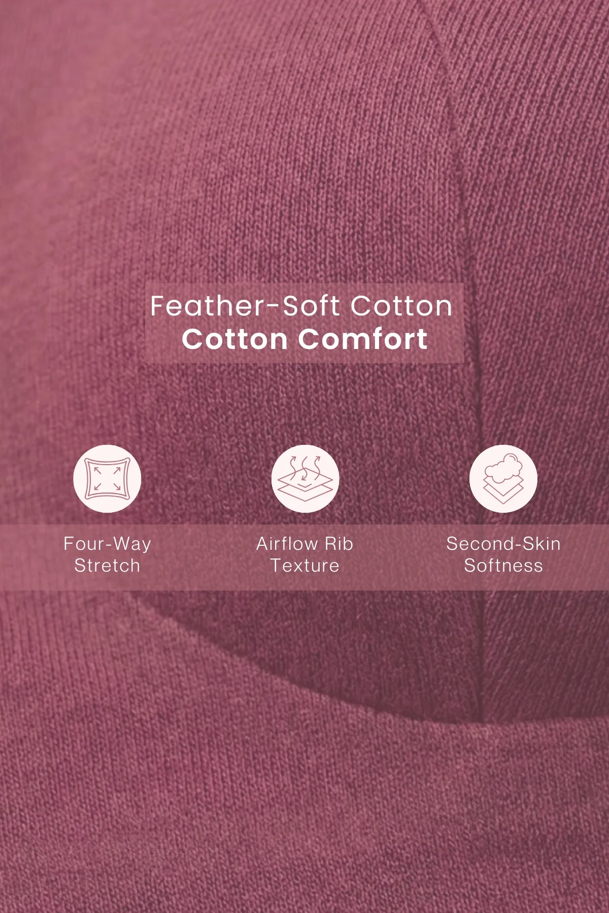SecureFit Cotton Non-Padded Feeding Bra - Blush - Image 5