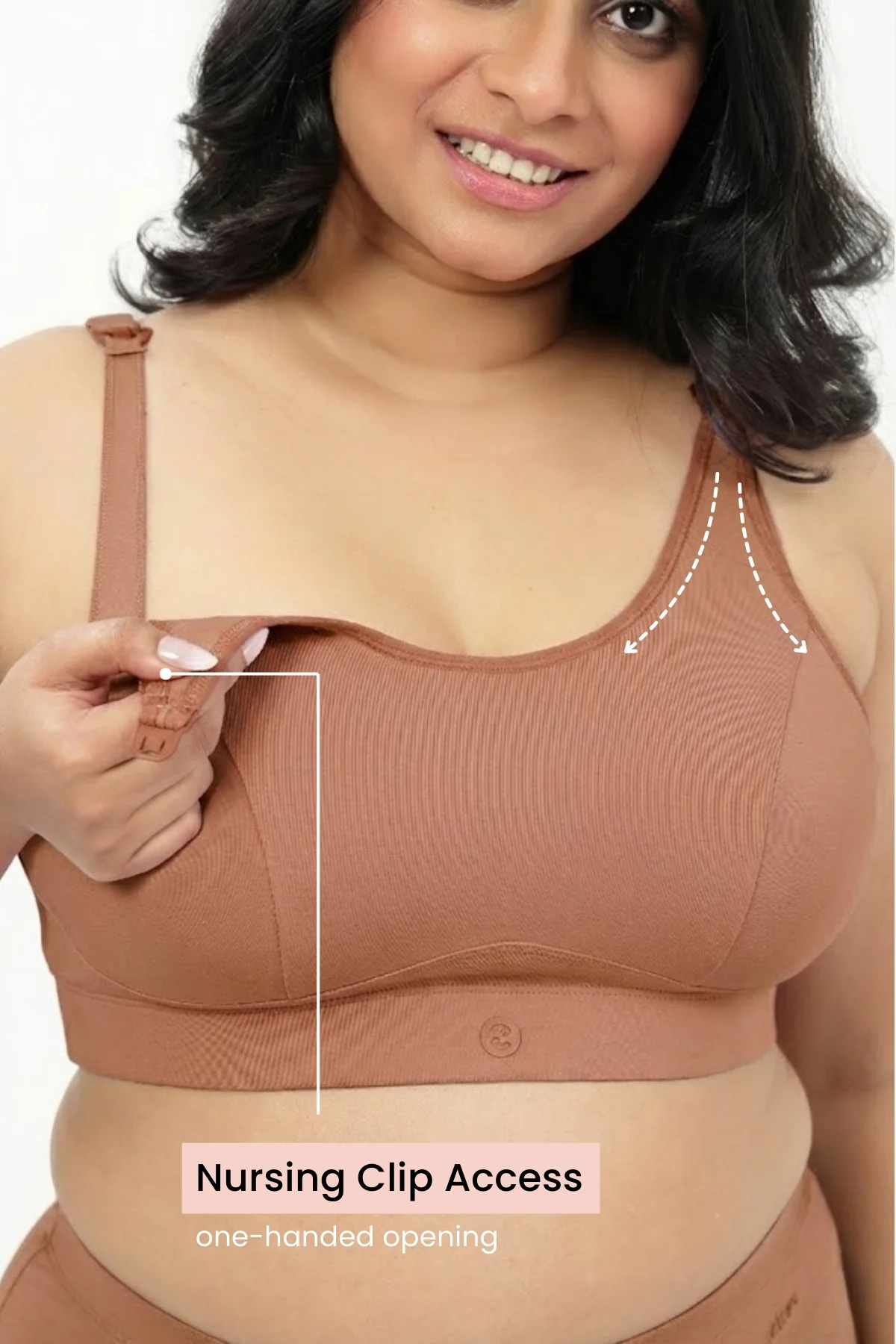 SecureFit Cotton Non-Padded Feeding Bra - Skin - Image 4