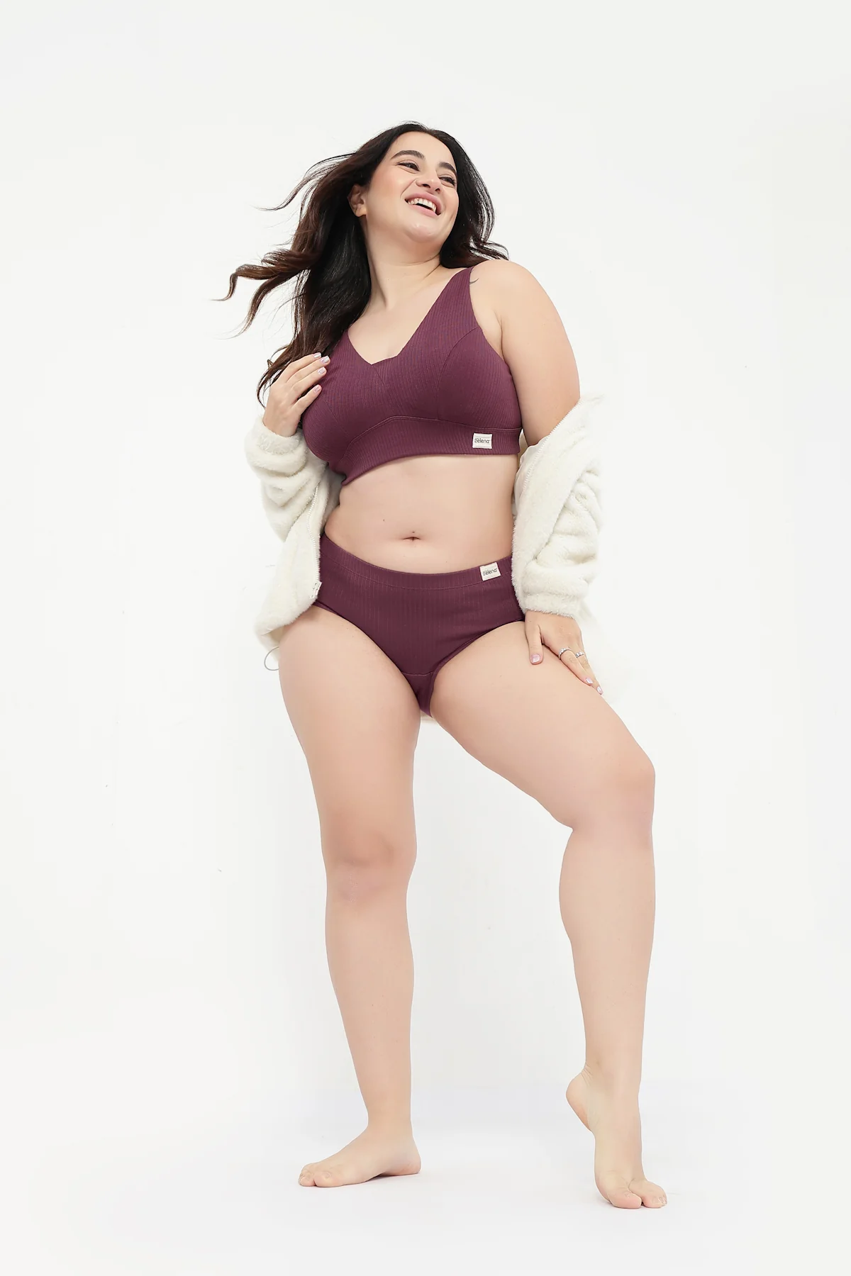 Sera Broad-Rib Bra Pack of 2 - (Lavender & Dark Berry) - Image 19