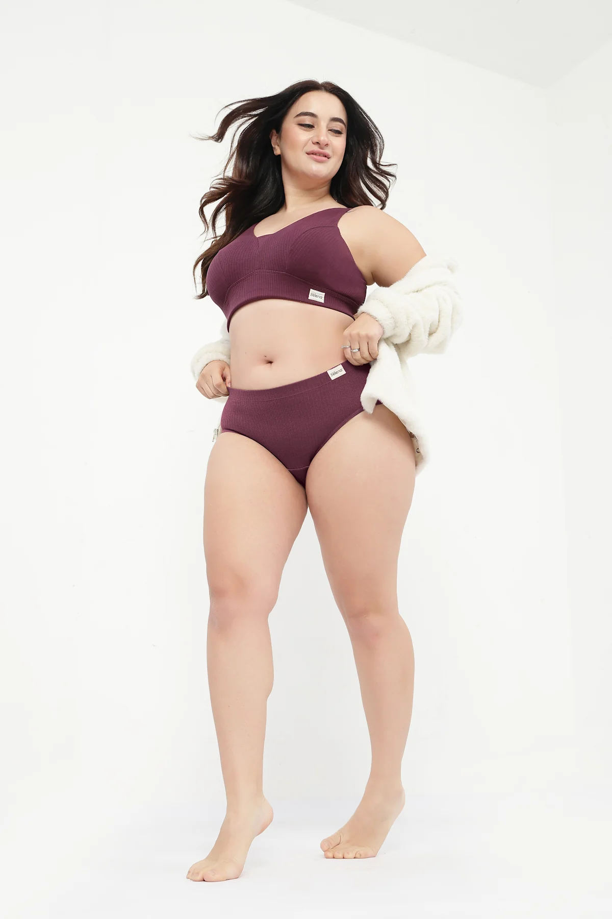 Sera Broad-Rib Bra Pack of 2 - (Lavender & Dark Berry) - Image 20