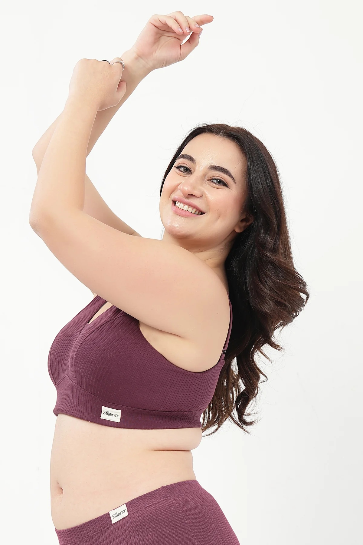 Sera Broad-Rib Bra Pack of 2 - (Lavender & Dark Berry) - Image 7