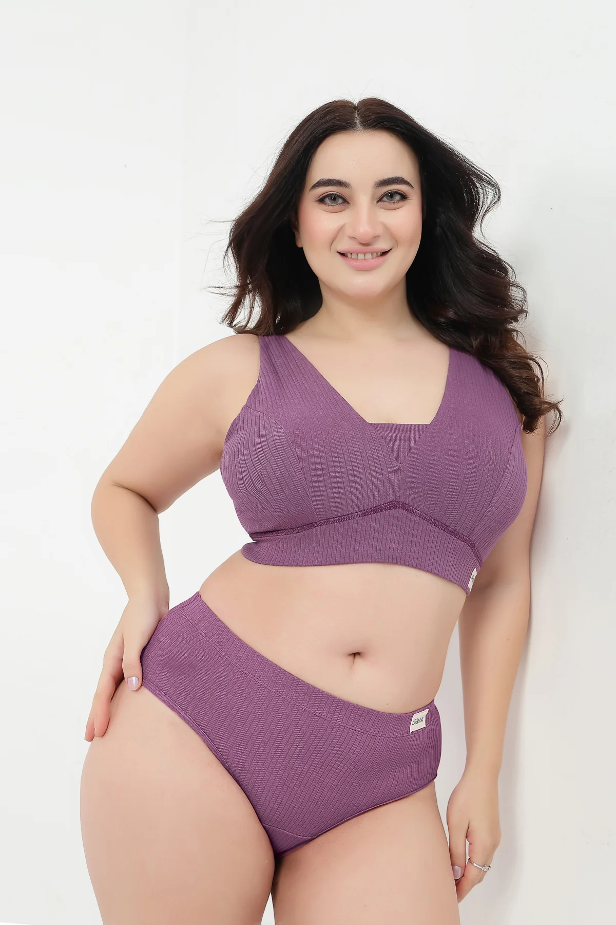 Sera Broad Rib-Bra Pack of 2 - (Lavender & Purple) - Image 17