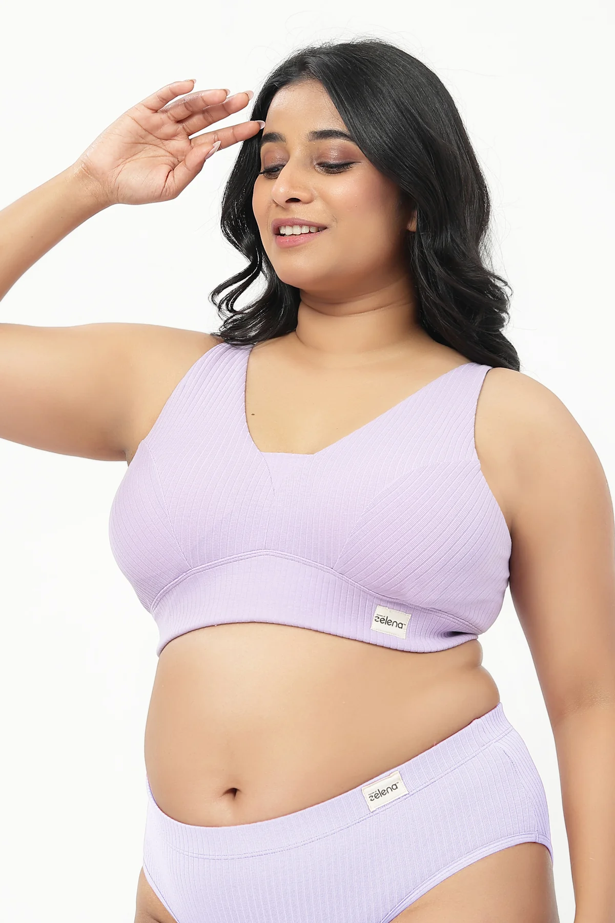 Sera Broad-Rib Bra - Lavender - Image 10