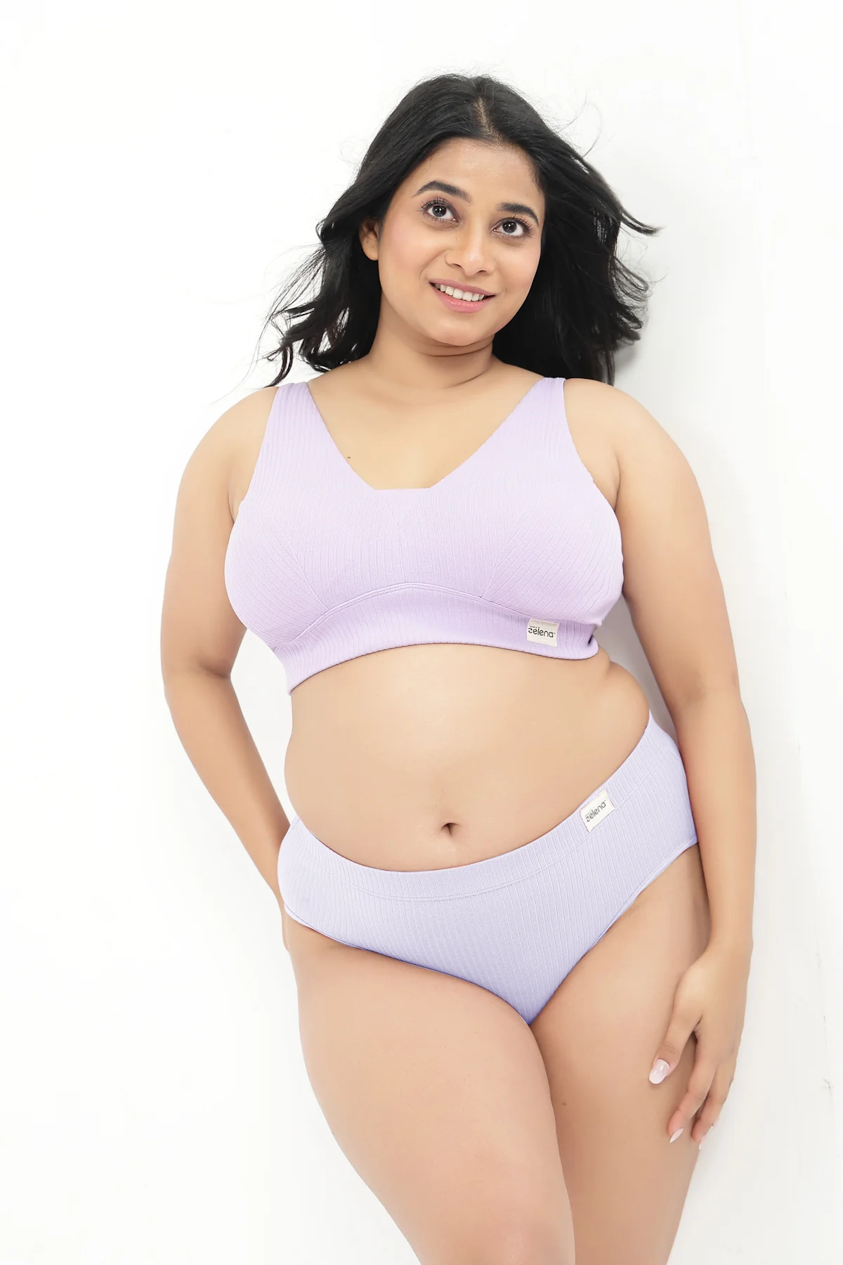 Sera Broad-Rib Bra - Lavender - Image 17